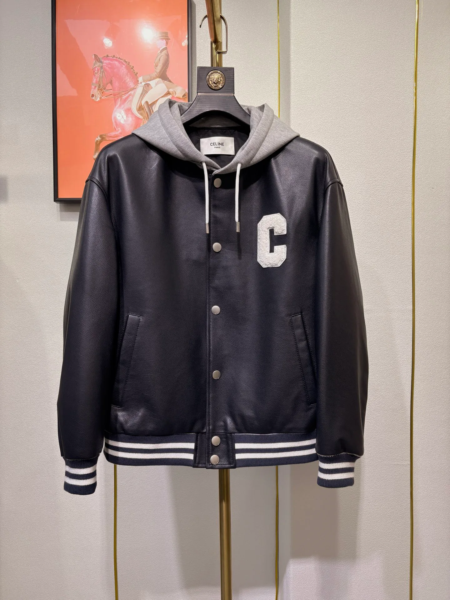 Кожаные Куртки И Дублёнки Мужские Celine 1309613