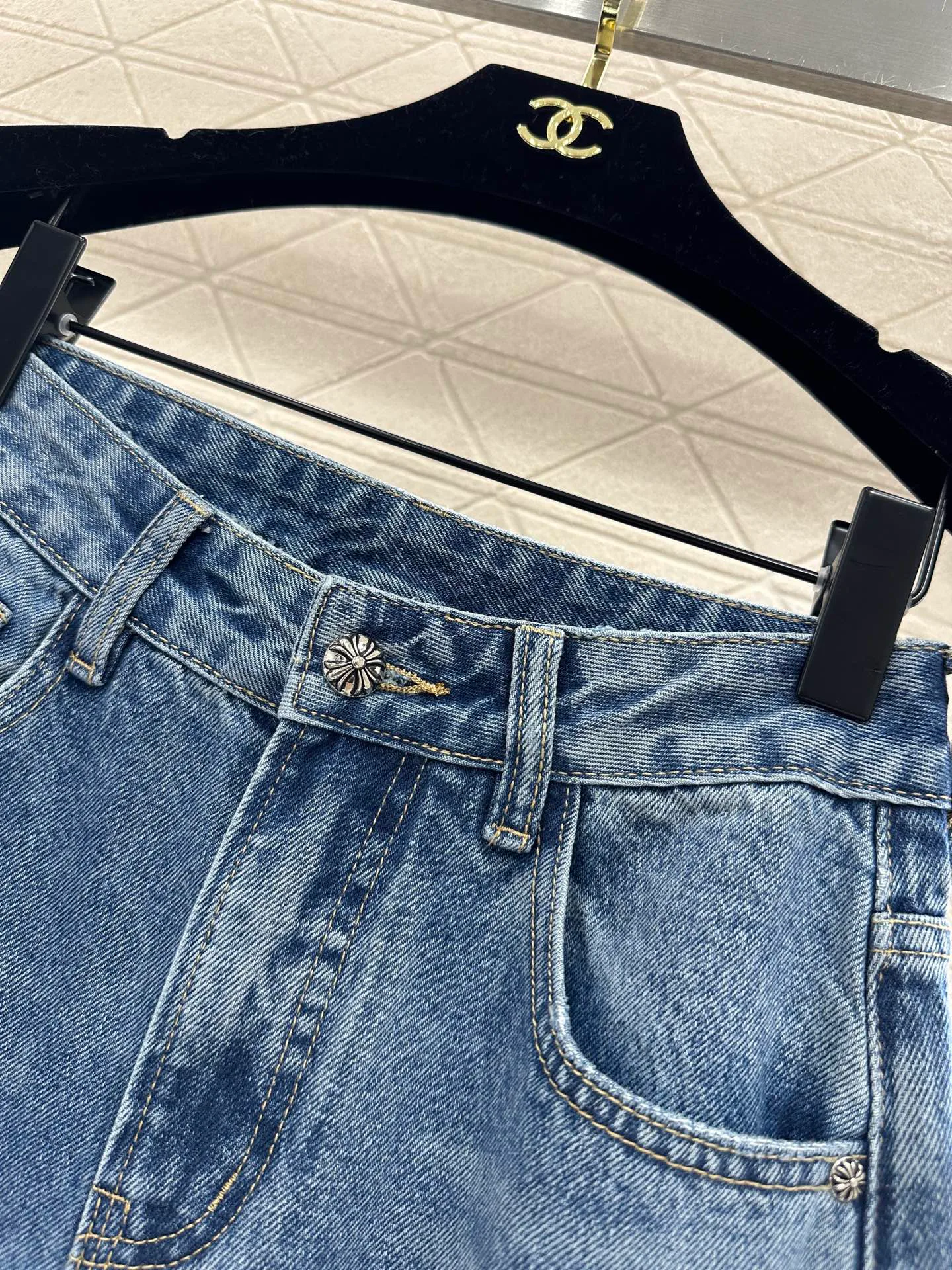 Джинсы Женские Chrome Hearts 1206754