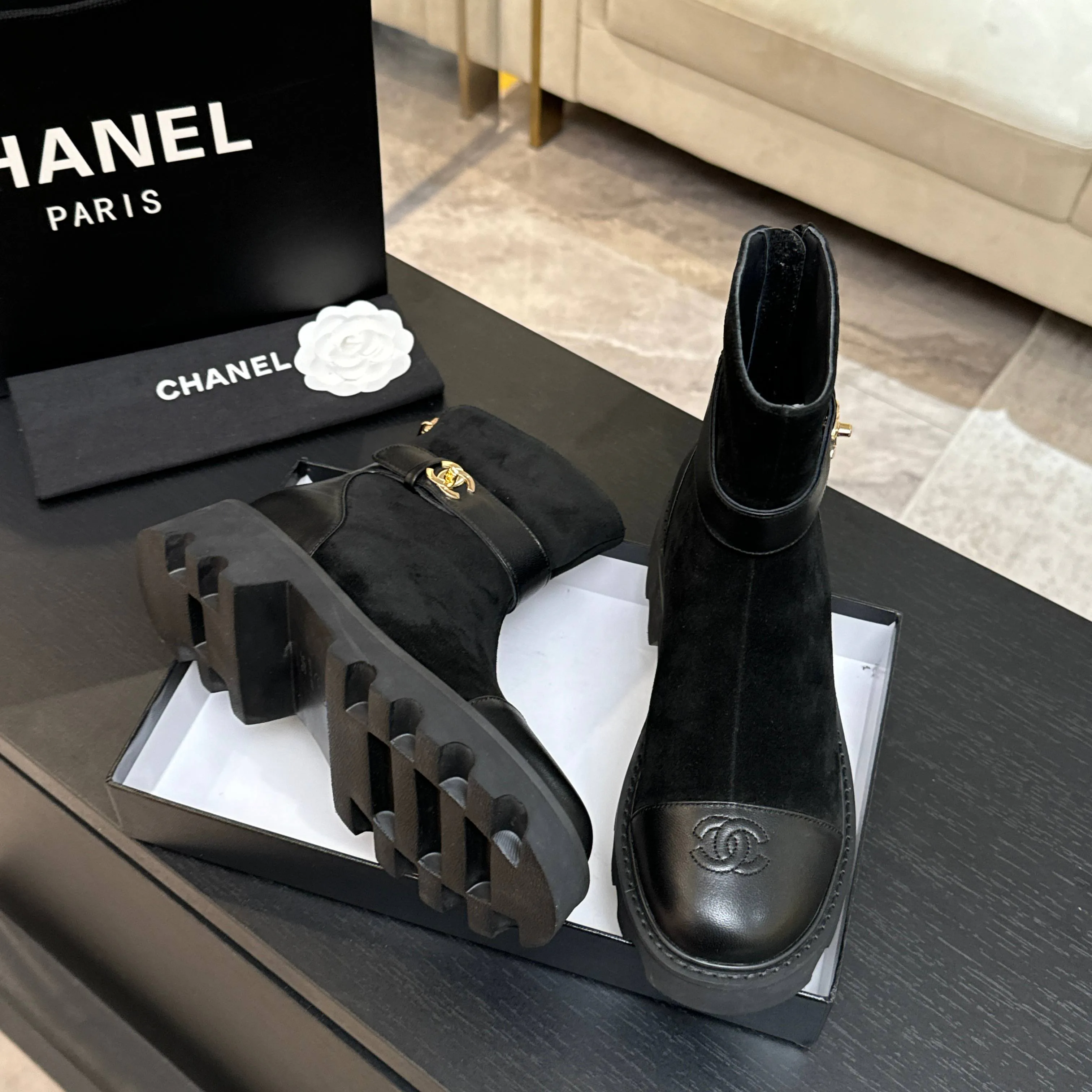 Ботинки Женские Chanel 587166