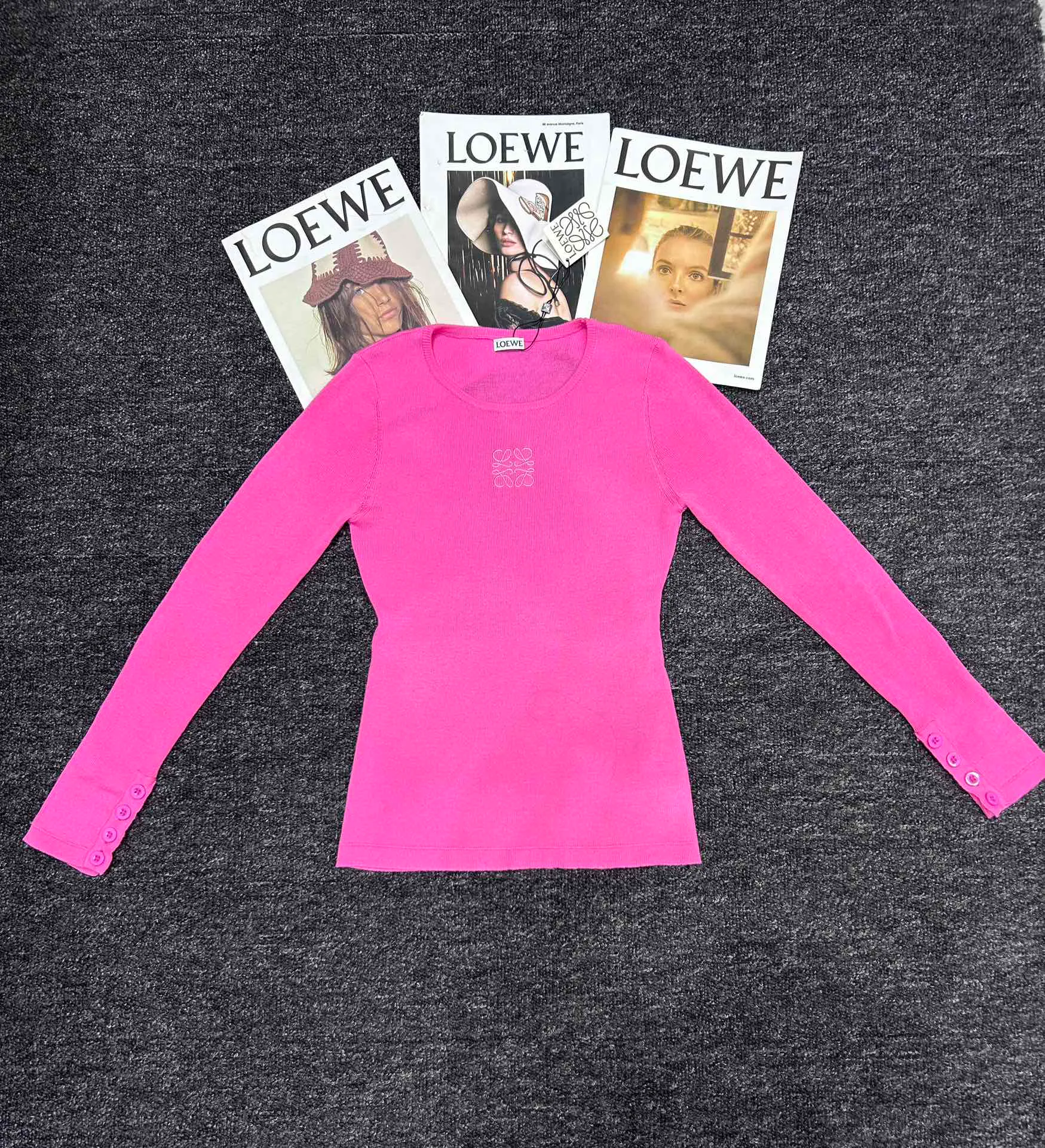 Лонгсливы Женские Loewe 7261