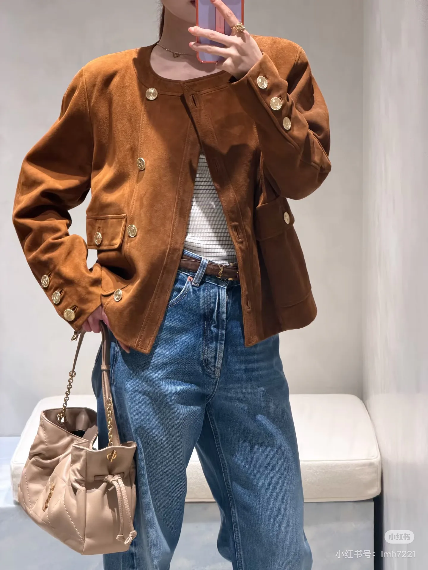 Кожаные Куртки И Дублёнки Женские Saint Laurent 18542722