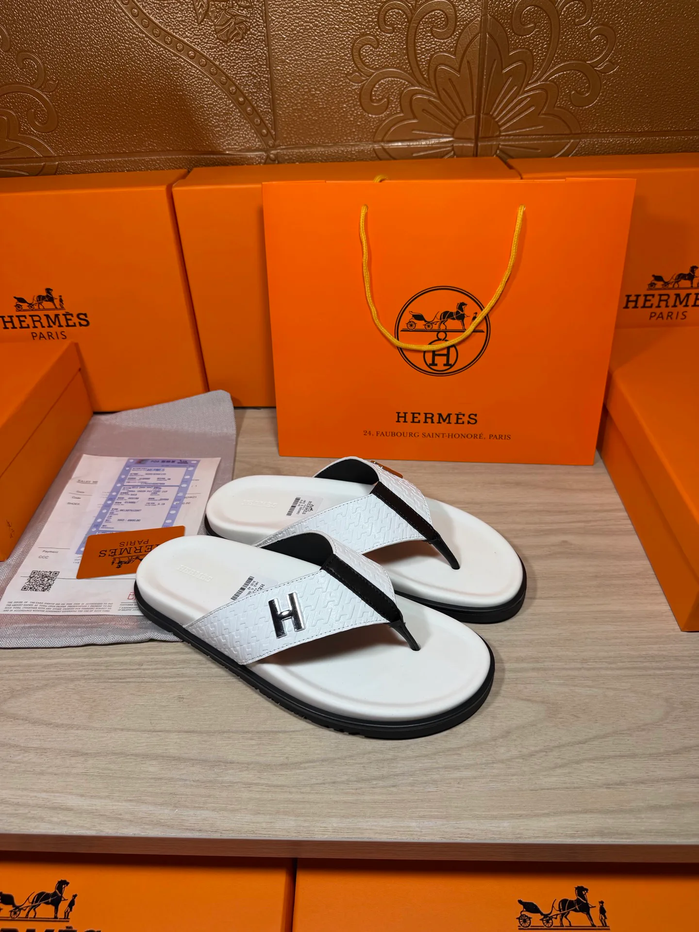 Шлепанцы Мужские Hermes 19414492