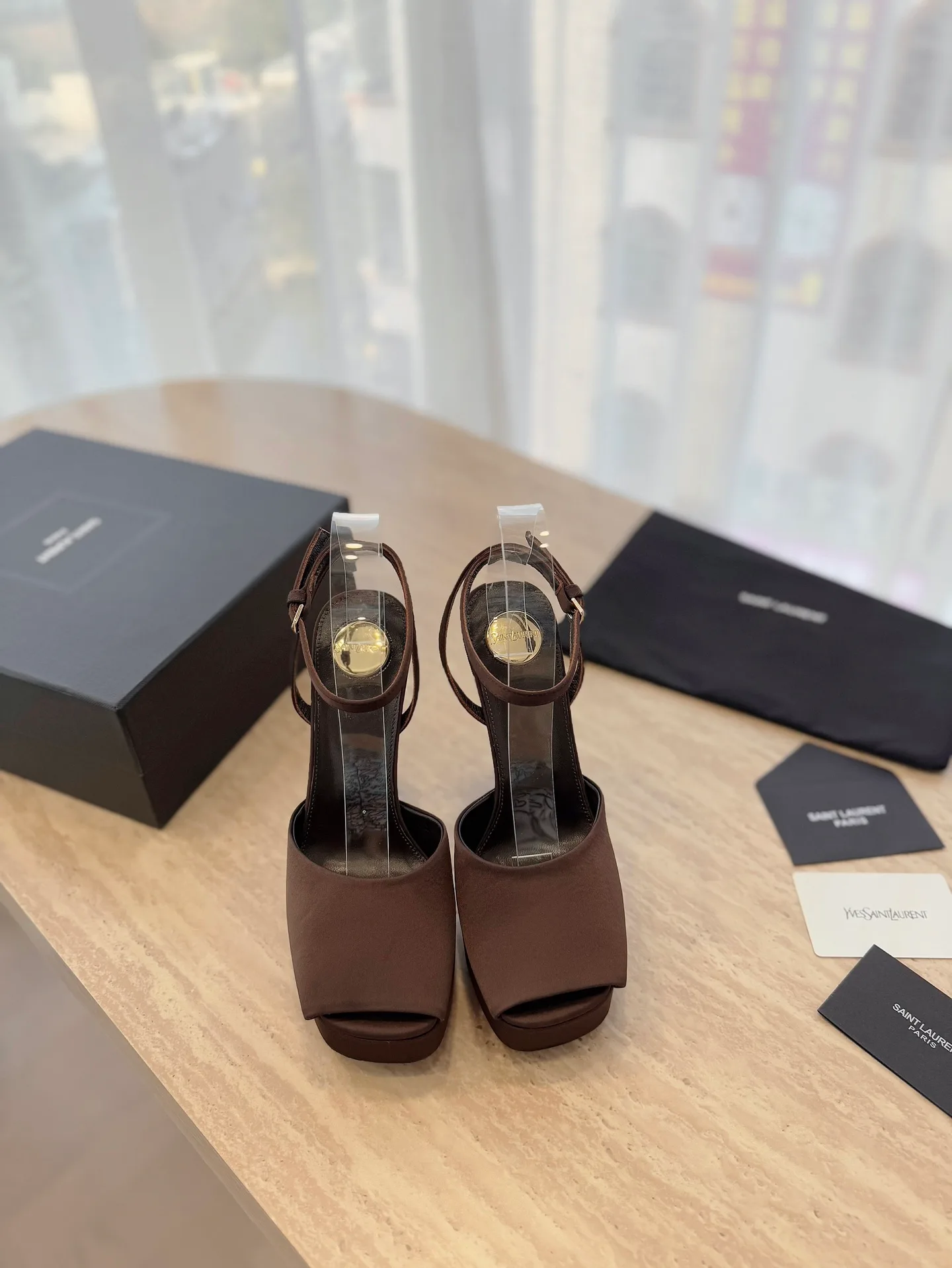 Босоножки Женские Saint Laurent 12815365