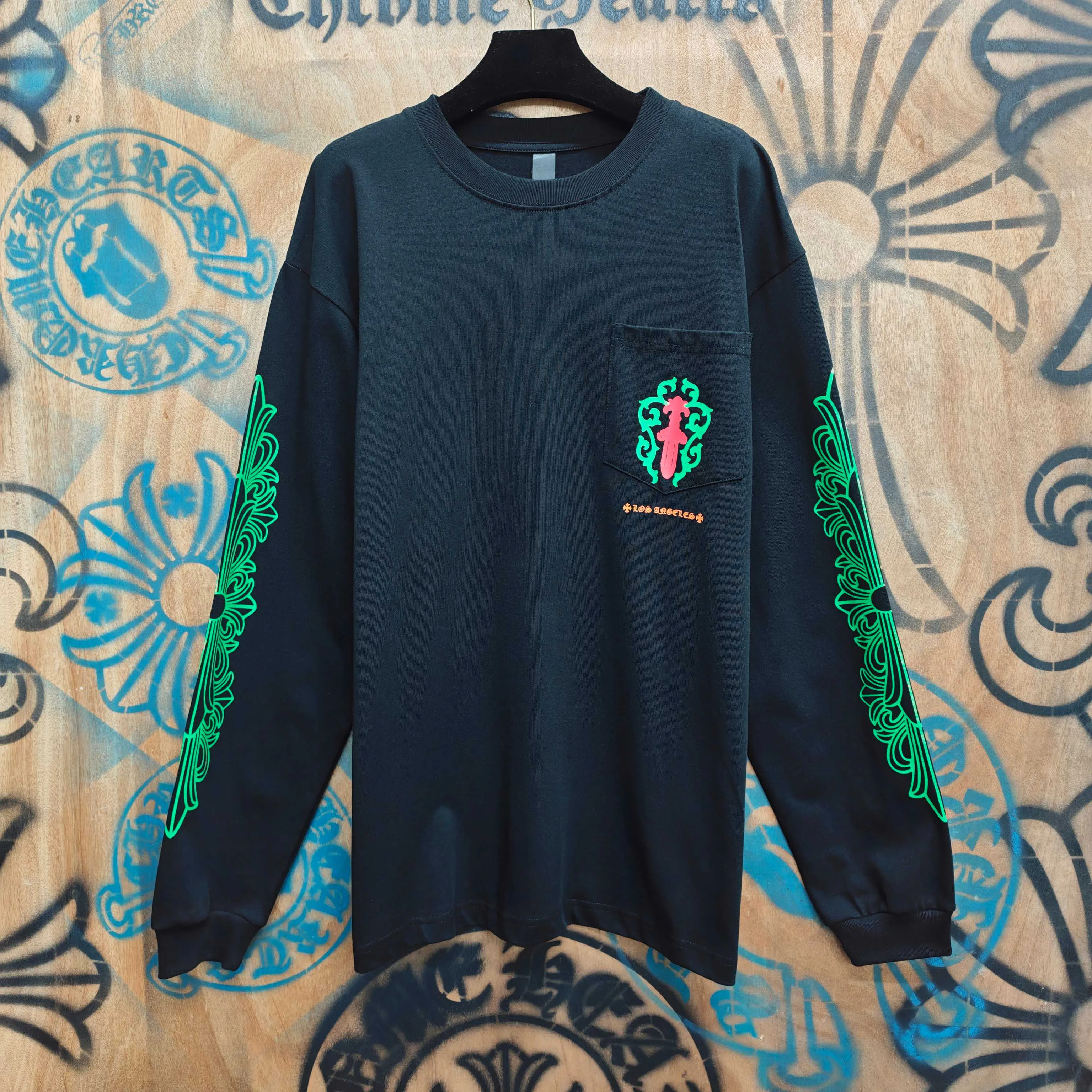 Лонгсливы Мужские Chrome Hearts 11808764