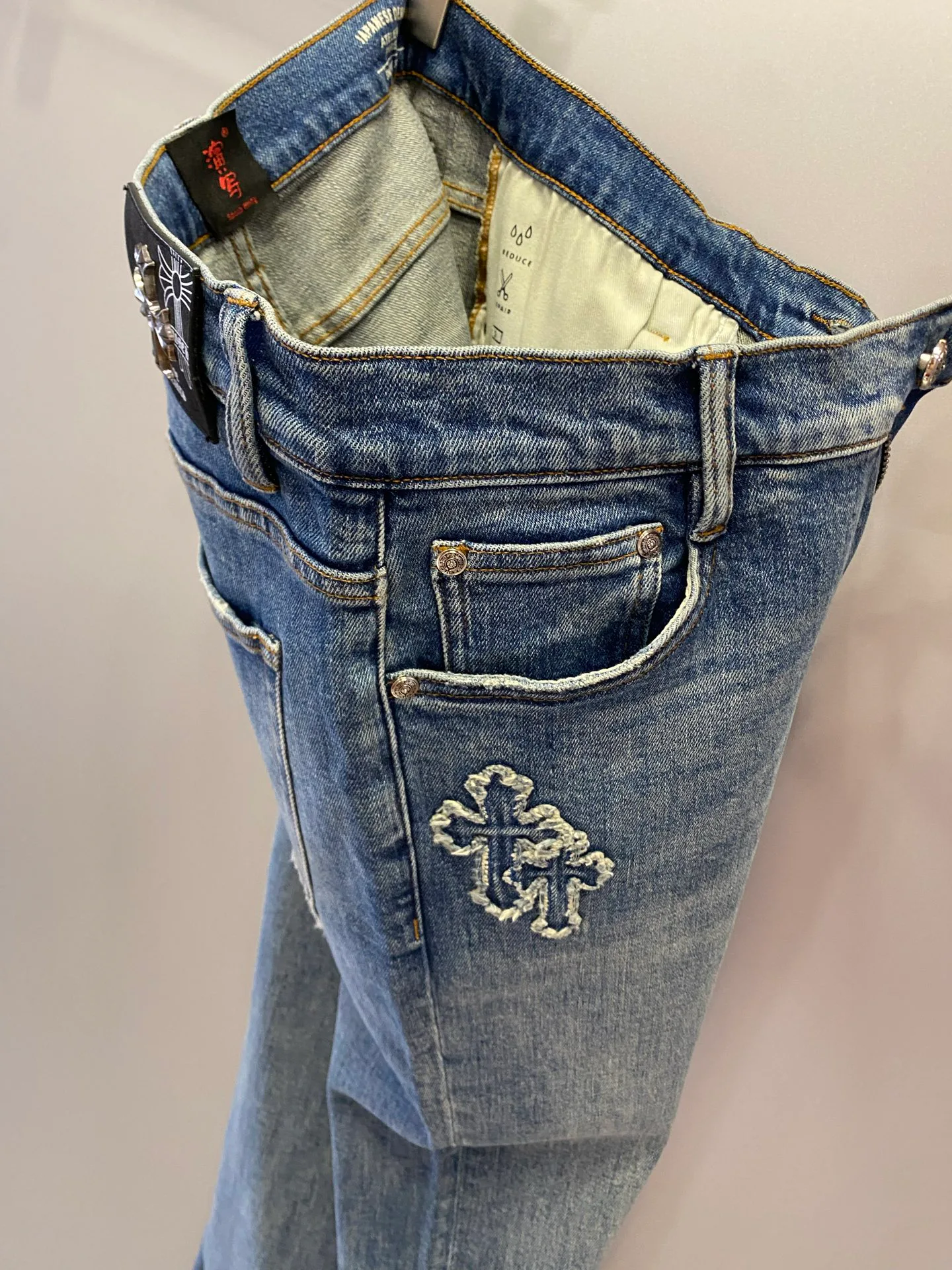 Джинсы Мужские Chrome Hearts 17623642