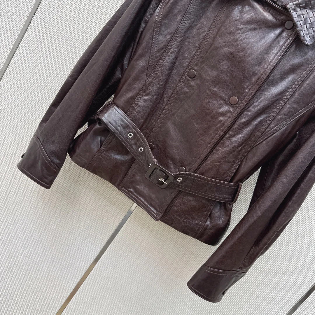 Кожаные Куртки И Дублёнки Женские Bottega Veneta 19073854