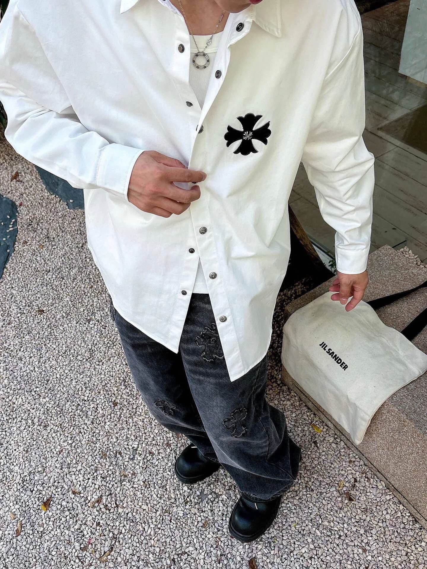 Рубашки Мужские Chrome Hearts 787589