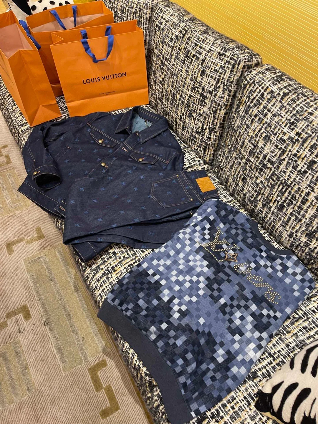 Джинсы Мужские Louis Vuitton 7018636