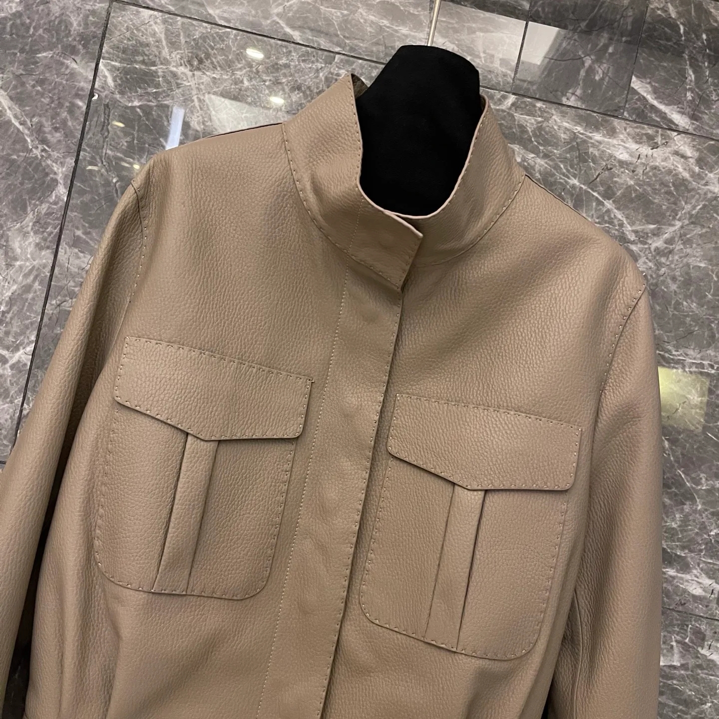 Кожаные Куртки И Дублёнки Женские Hermes 1805911