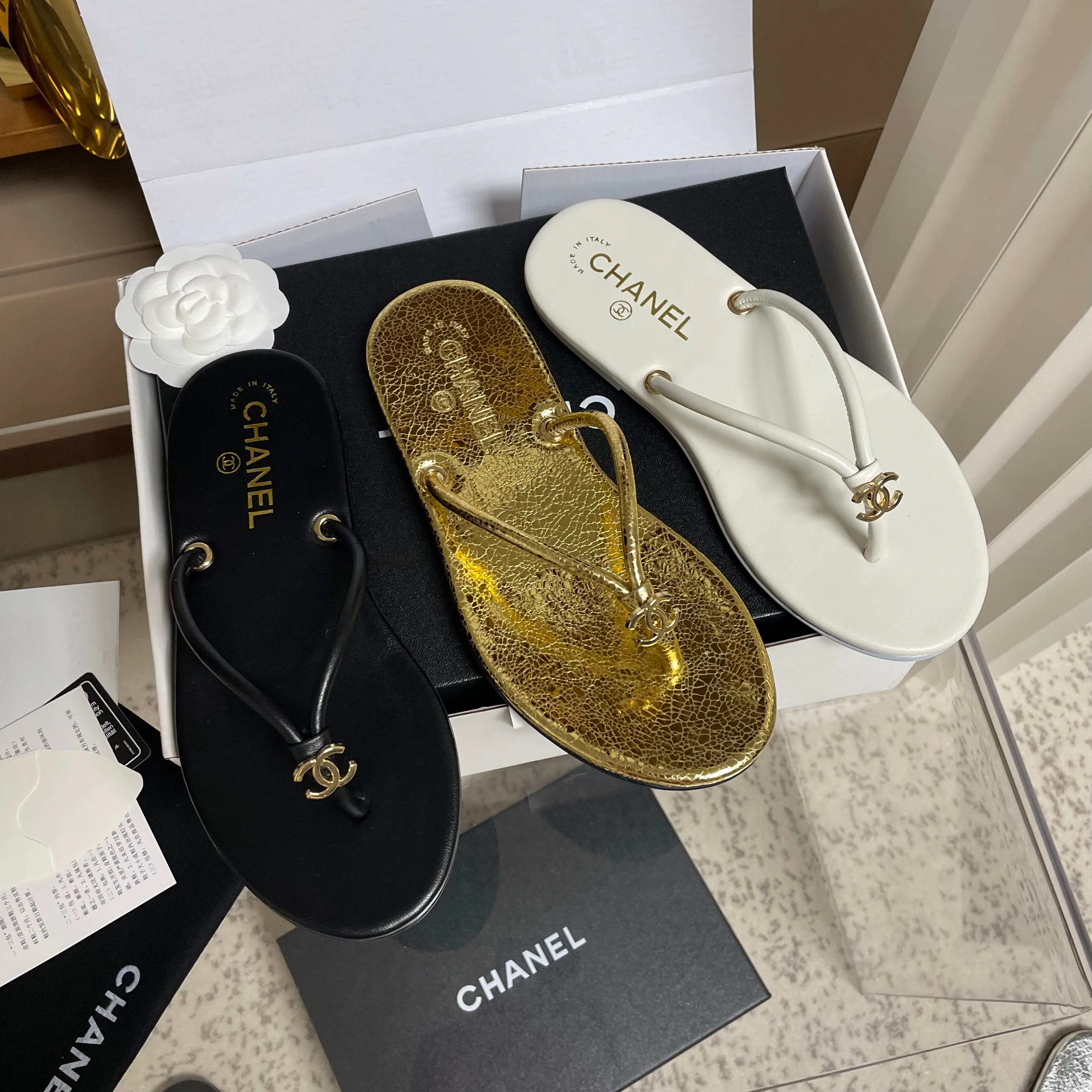 Шлепанцы Женские Chanel 11893463