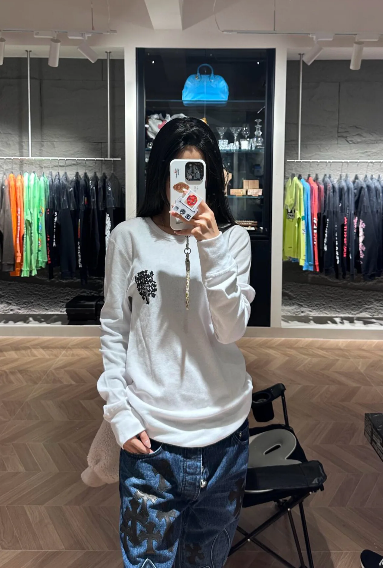 Лонгсливы Женские Chrome Hearts 26687