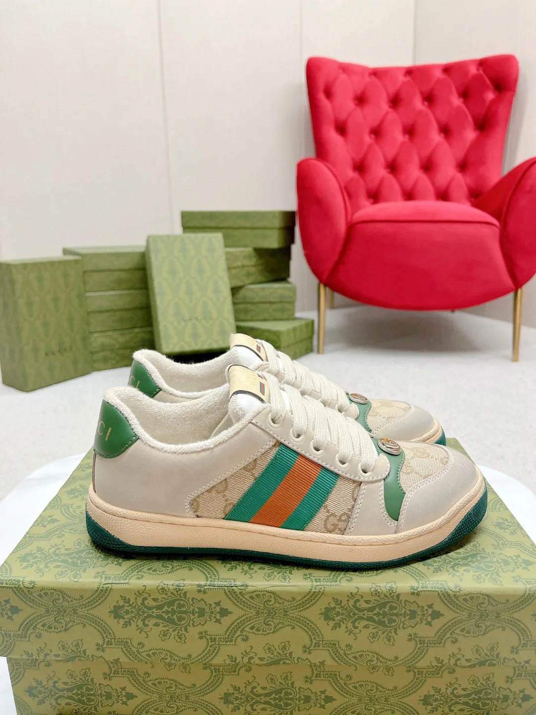 Кеды Женские Gucci 4784294