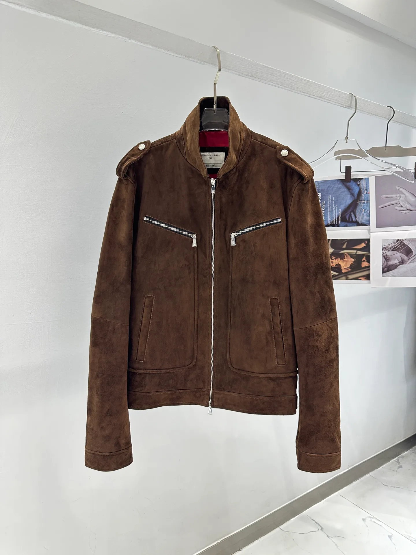 Кожаные Куртки И Дублёнки Мужские Brunello Cucinelli 11181101