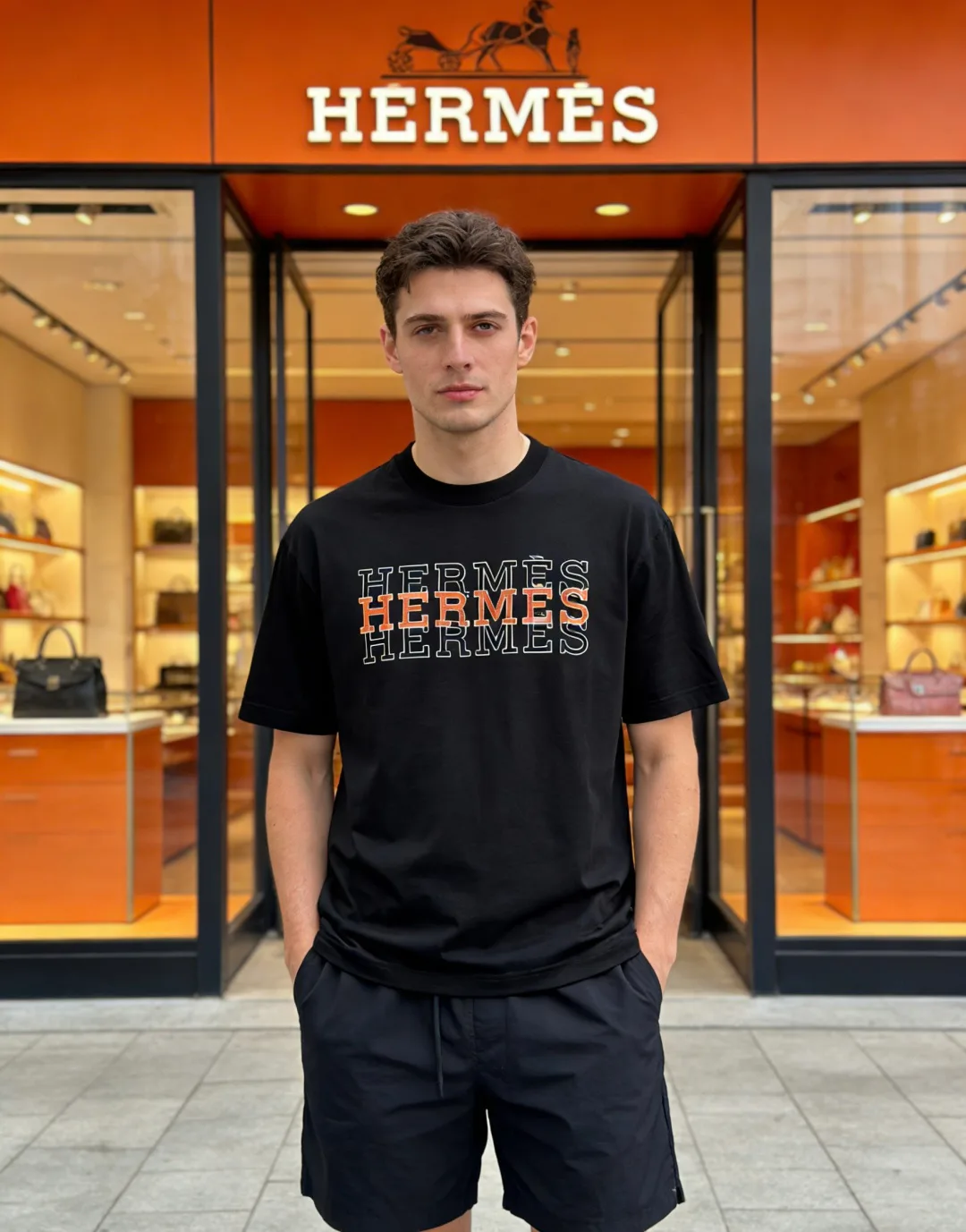 Футболки Мужские Hermes 13442024