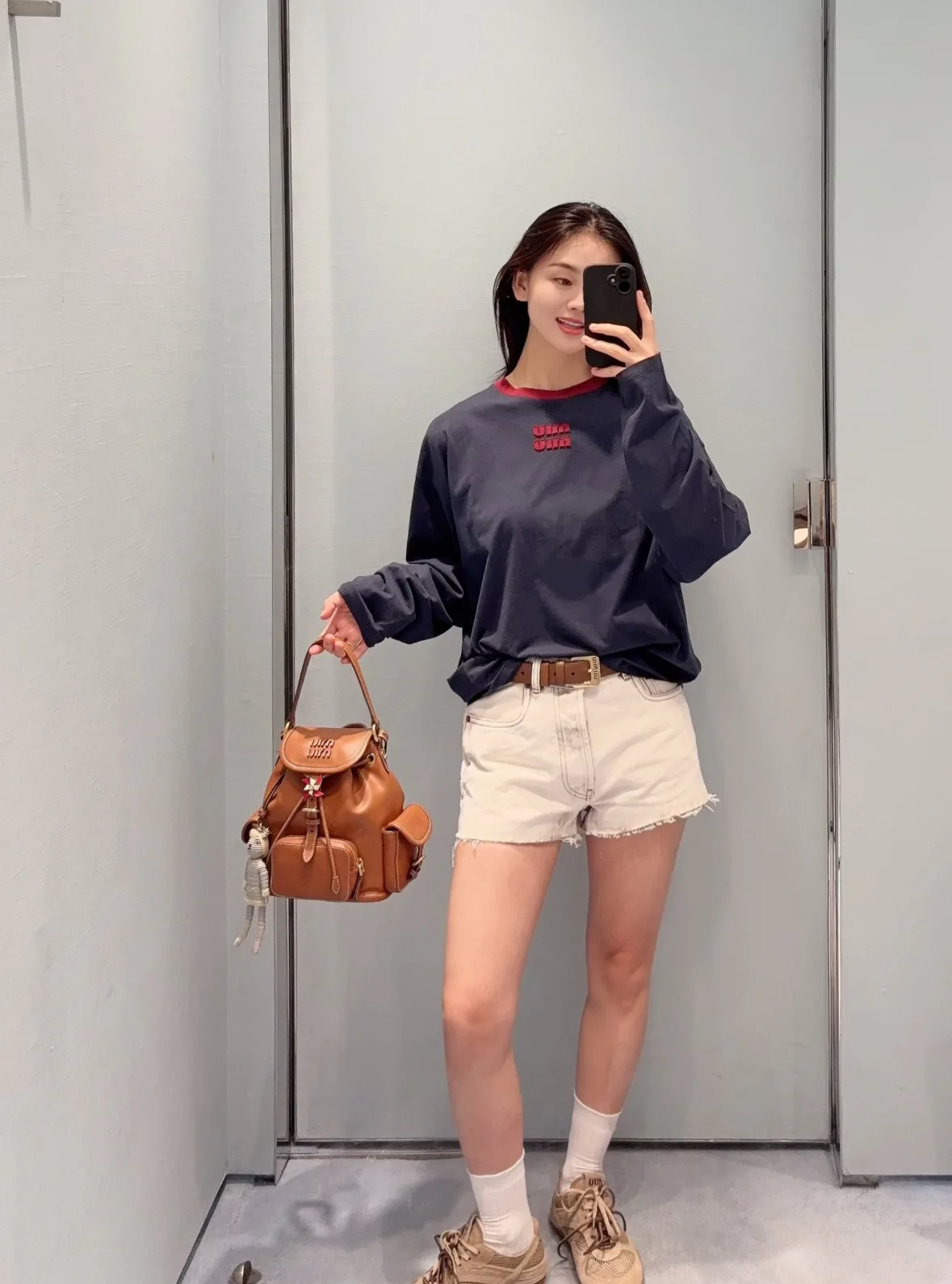 Лонгсливы Женские Miu Miu 11753487