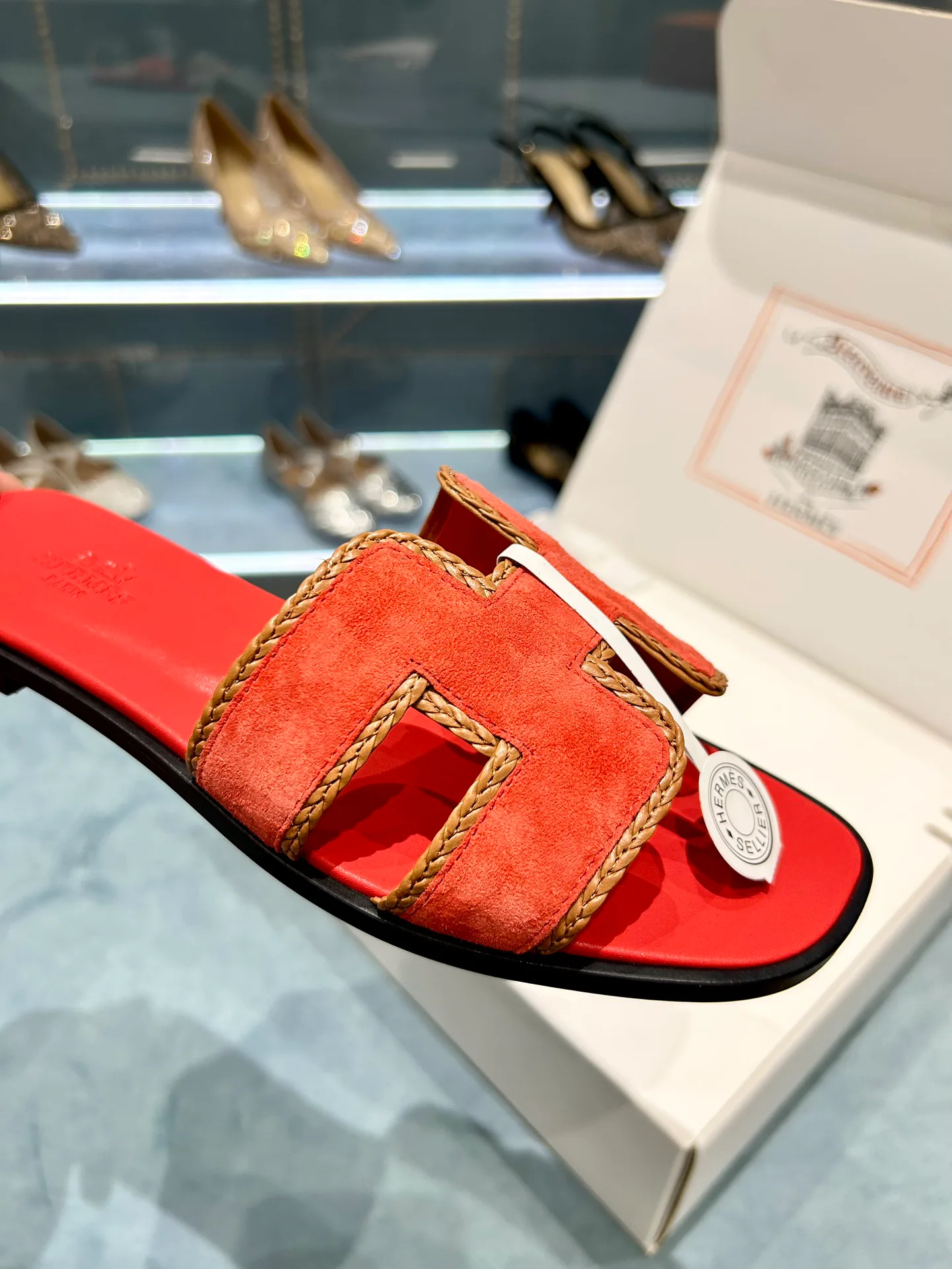 Шлепанцы Женские Hermes 9878127