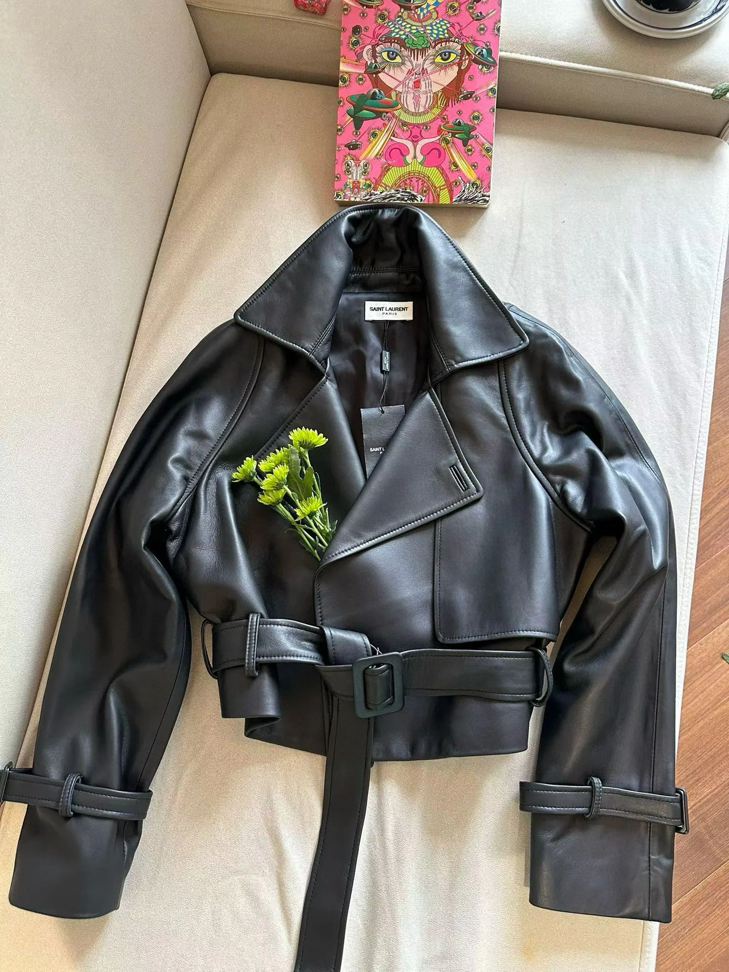 Кожаные Куртки И Дублёнки Женские Saint Laurent 11945789