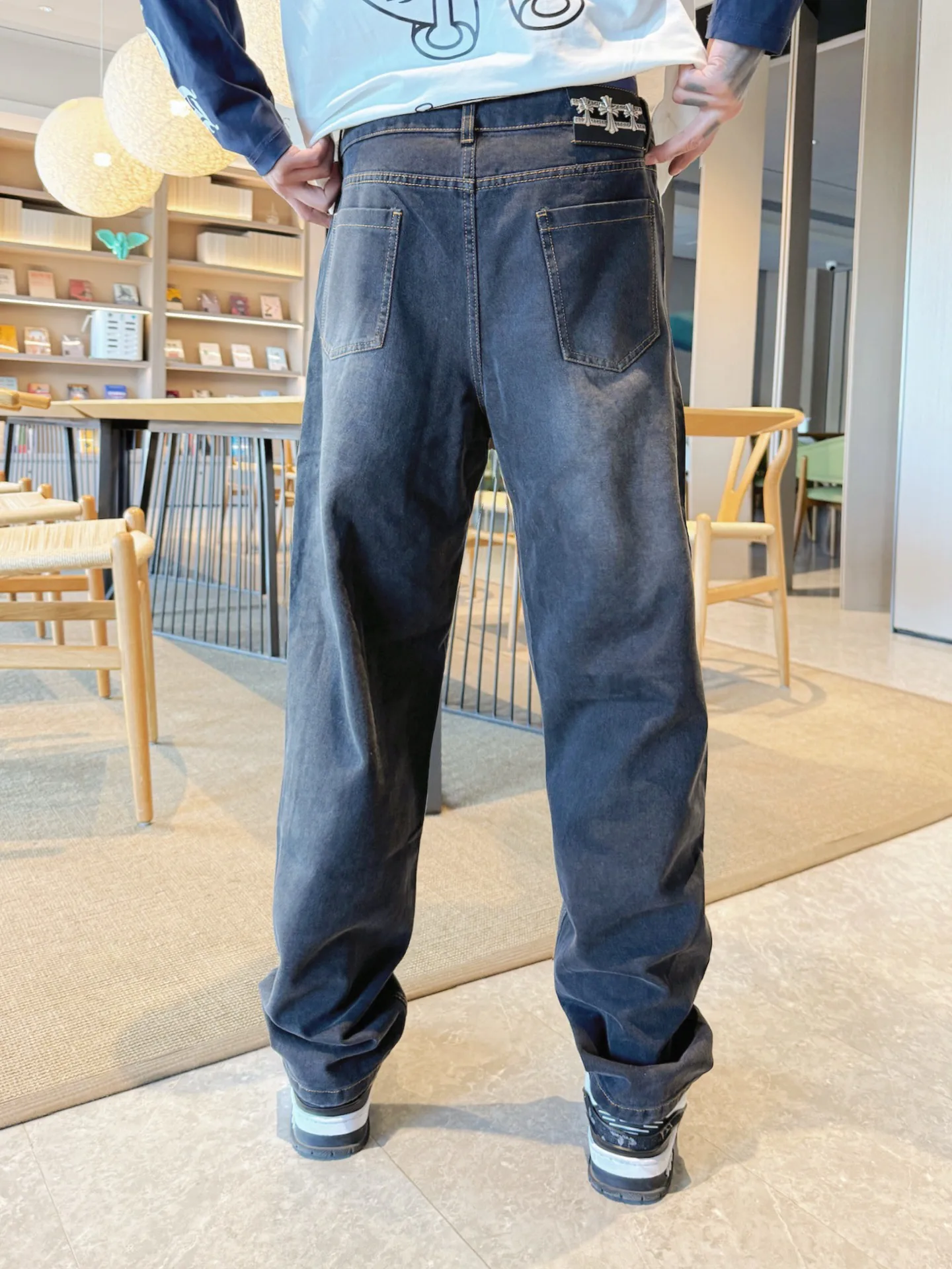 Джинсы Мужские Chrome Hearts 13538163