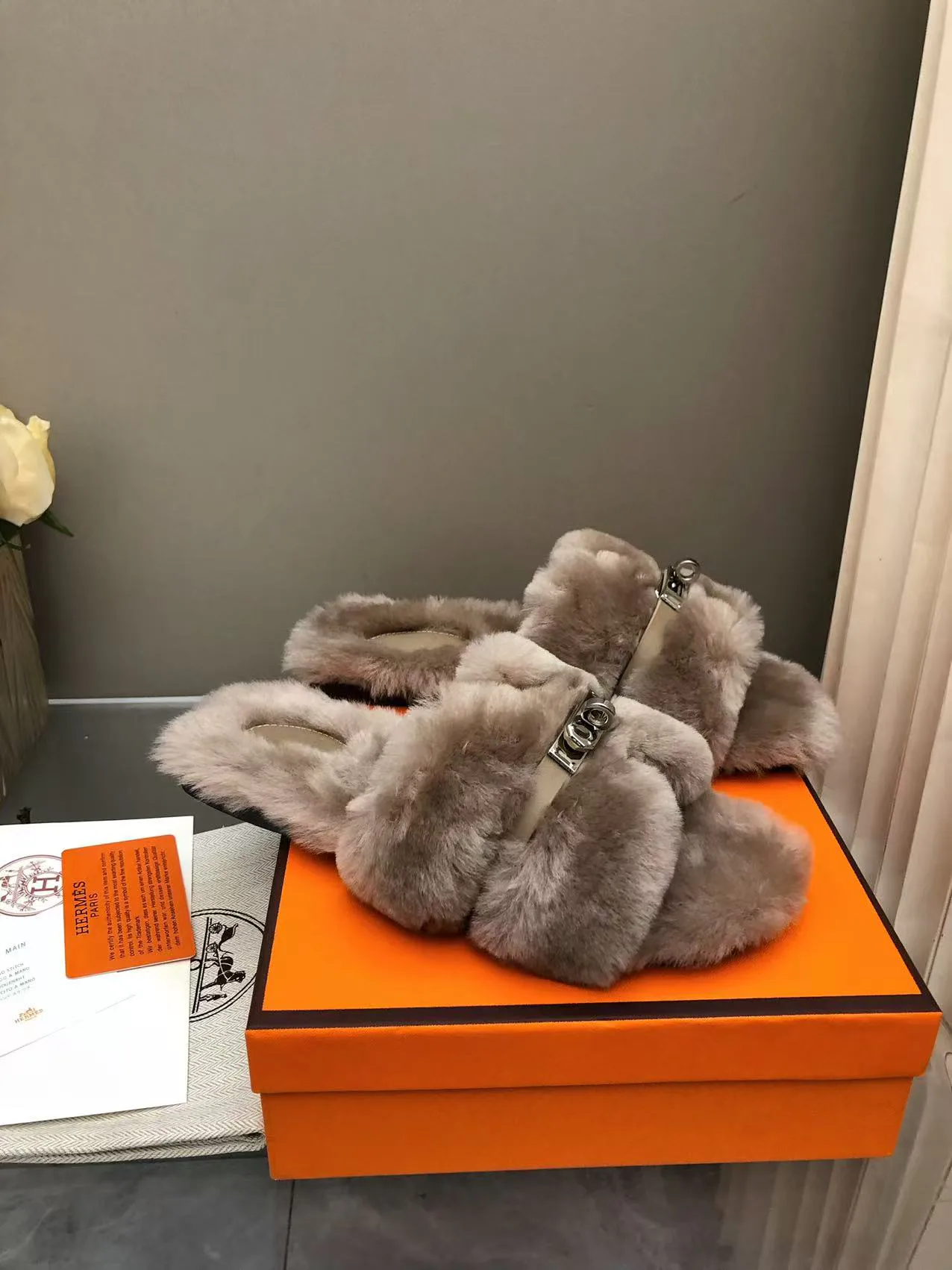 Тапочки Женские Hermes 65352
