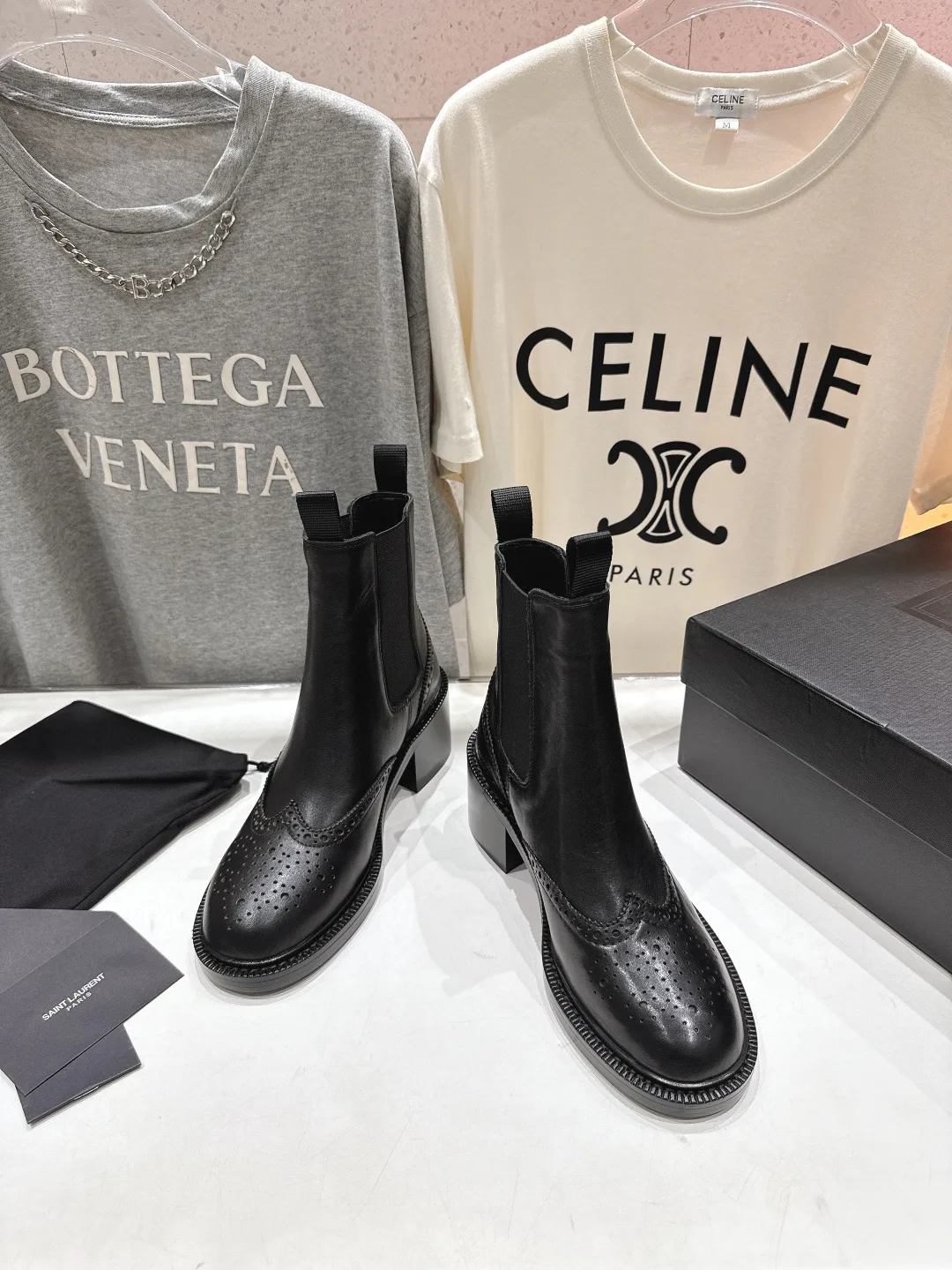 Ботинки Женские Saint Laurent 349082