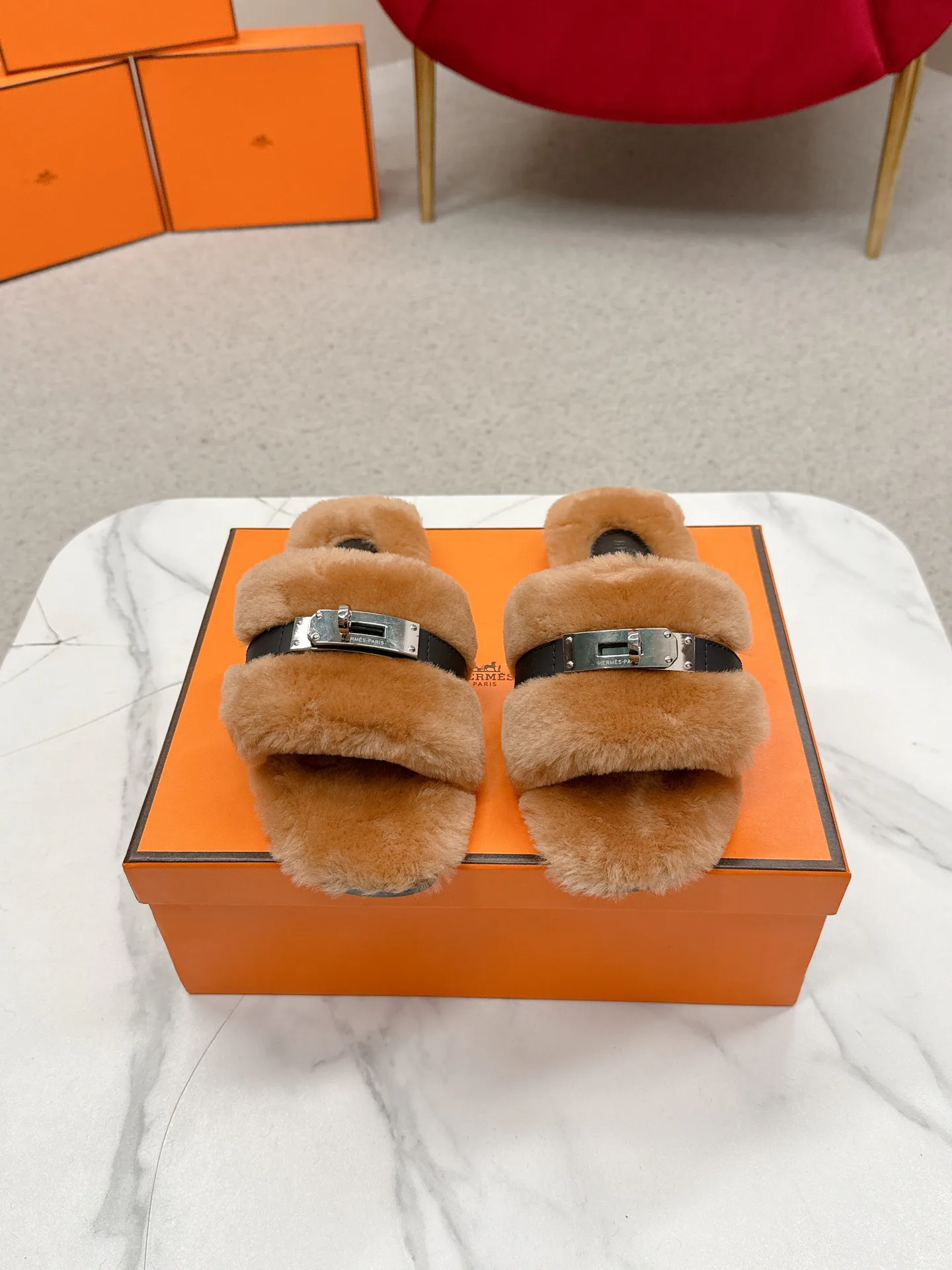 Тапочки Женские Hermes 18235657