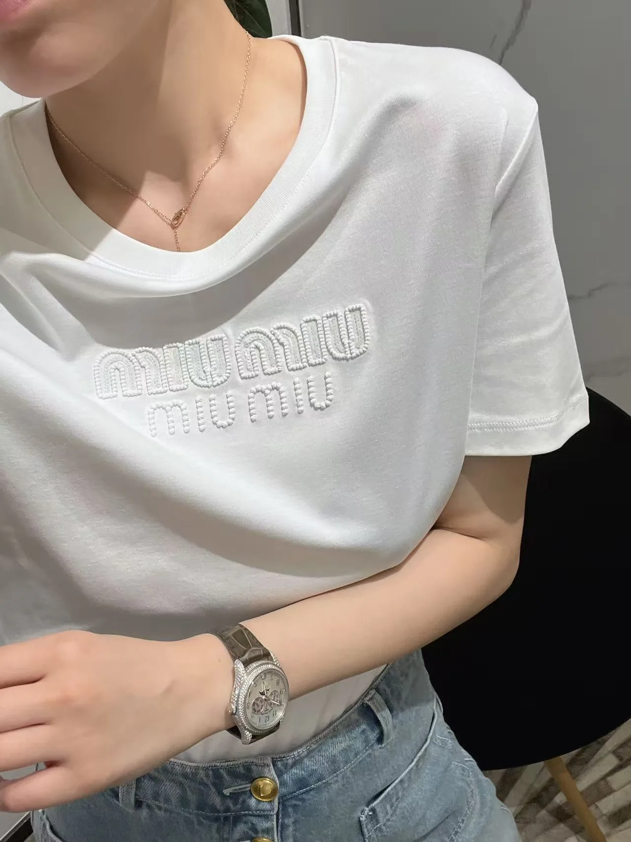 Футболки Женские Miu Miu 13092188