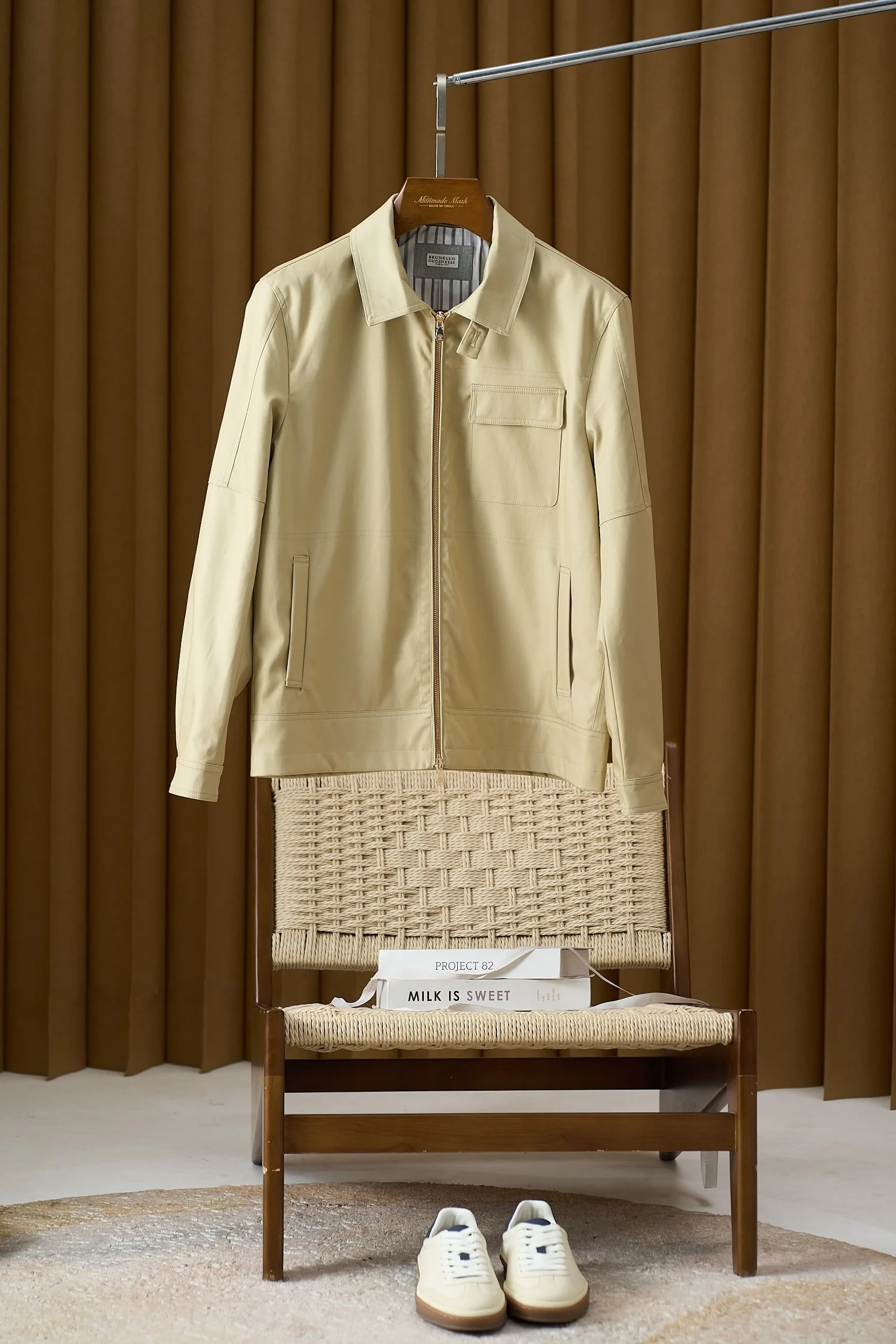 Куртки И Пуховики Мужские Brunello Cucinelli 557928