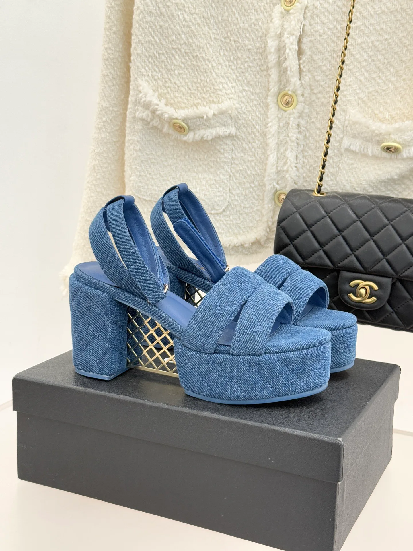 Босоножки Женские Chanel 9499261