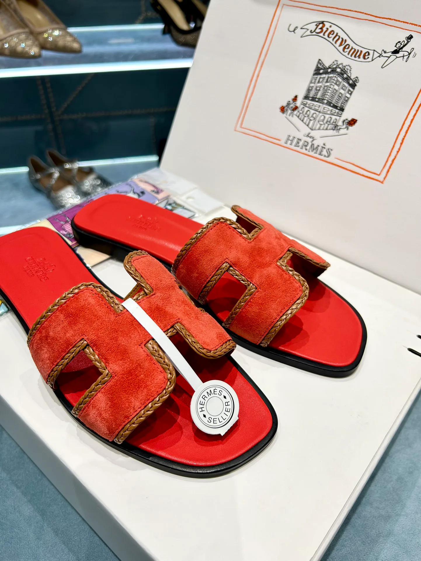 Шлепанцы Женские Hermes 9878127