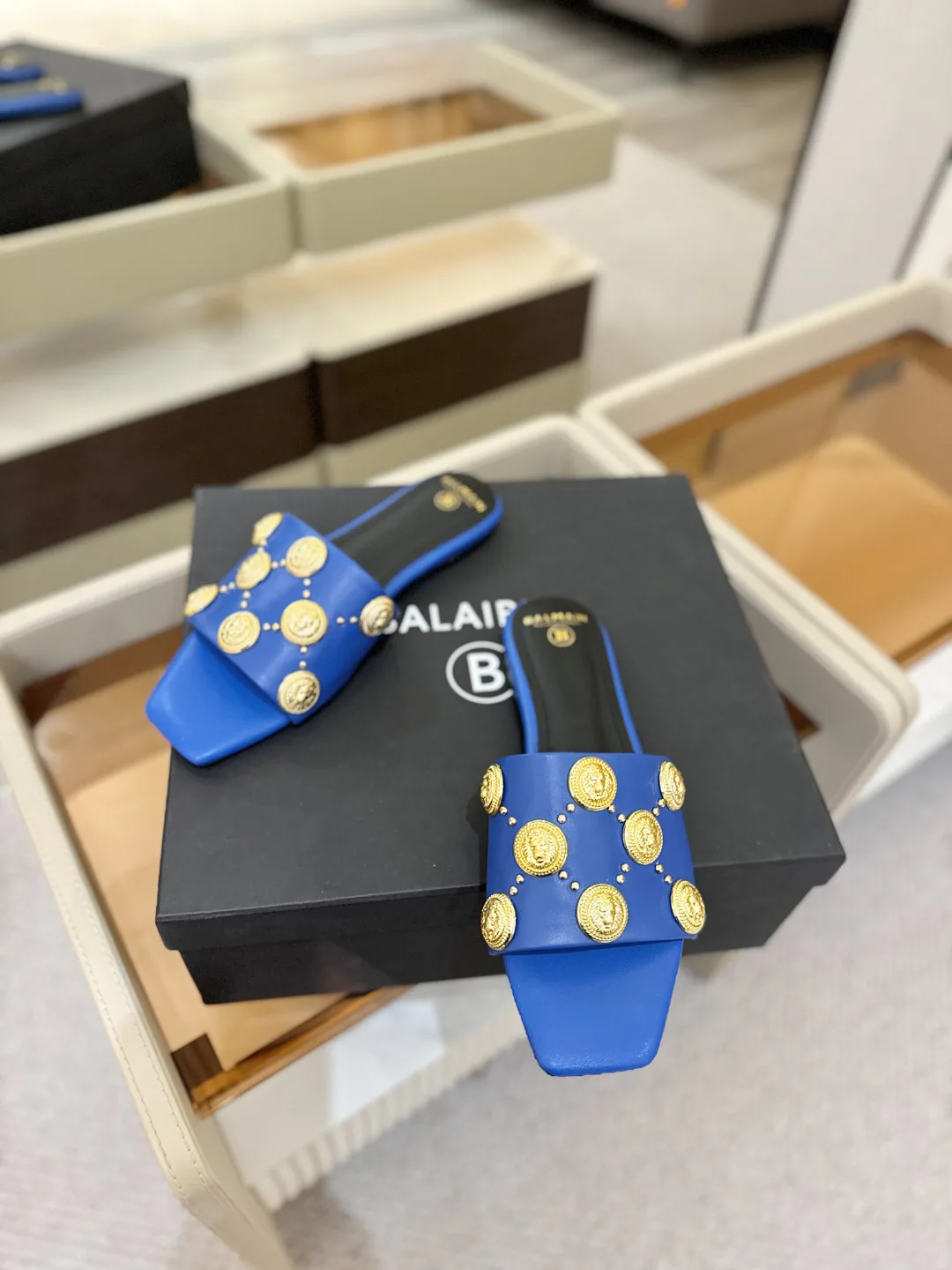 Шлепанцы Женские Balmain 841031