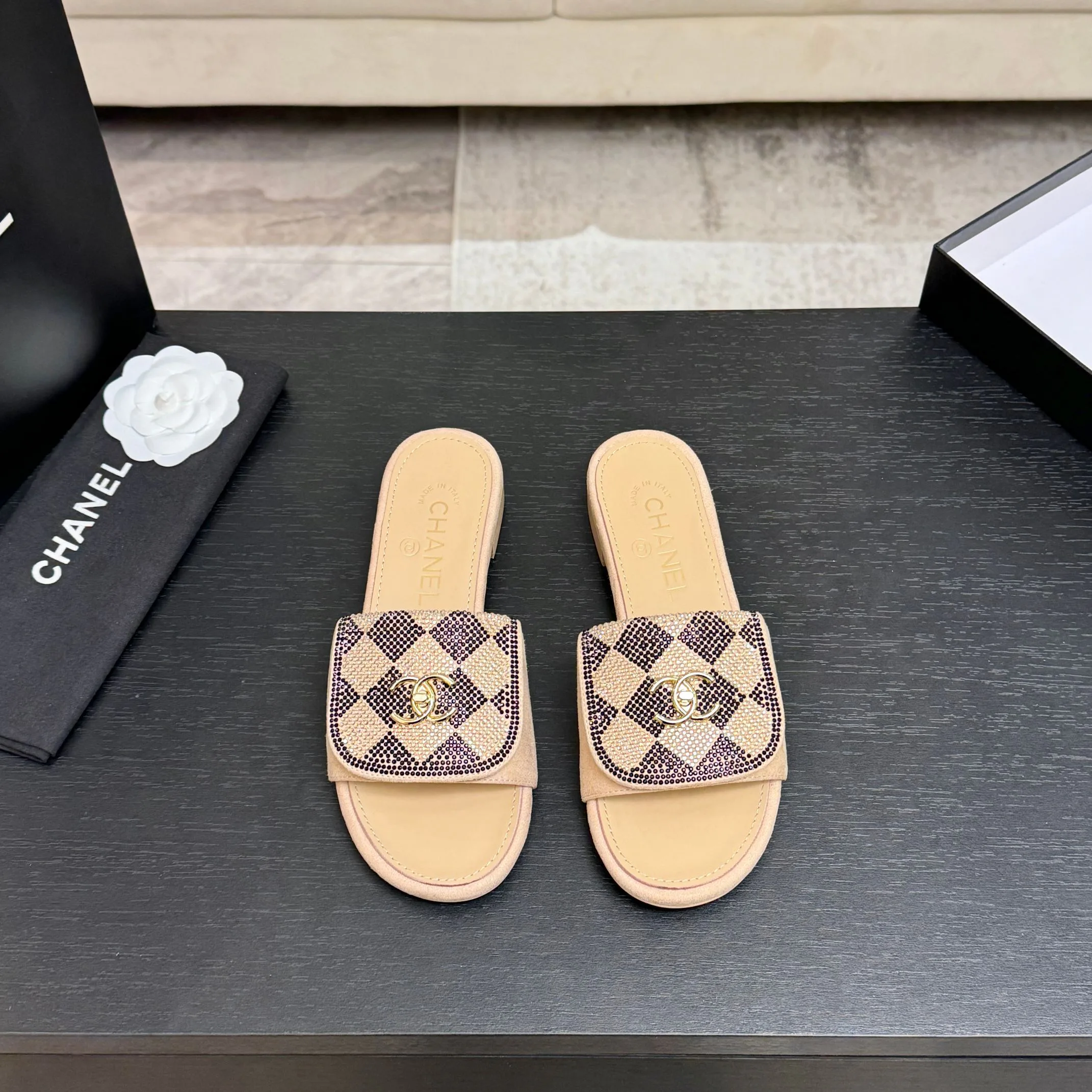 Шлепанцы Женские Chanel 1468224
