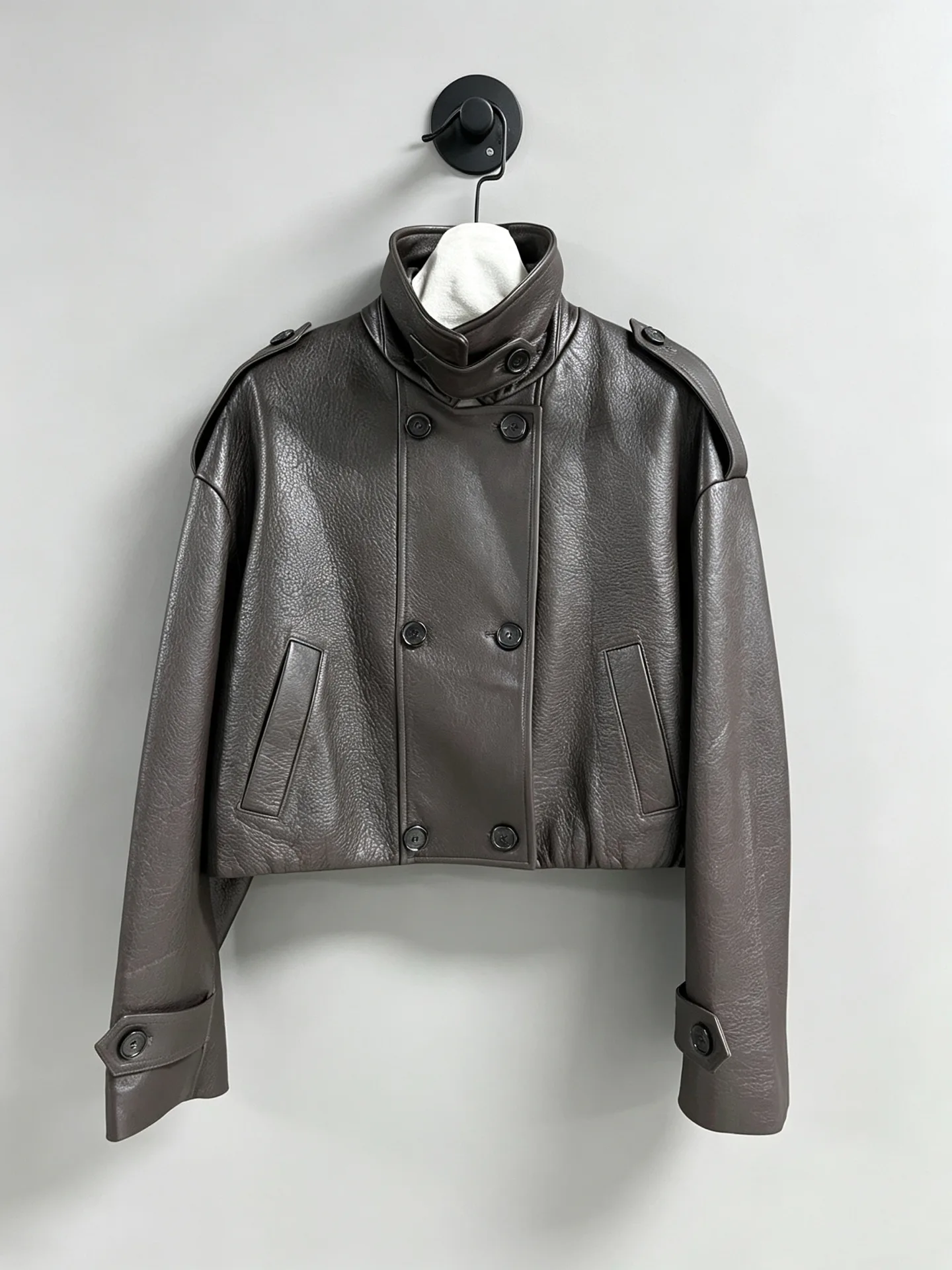 Кожаные Куртки И Дублёнки Женские Saint Laurent 18417102