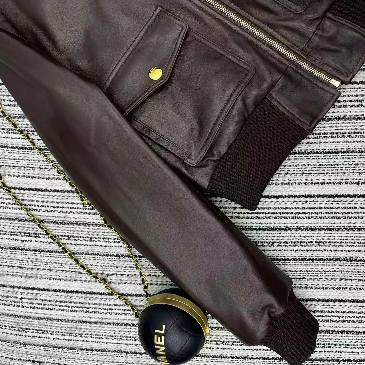 Кожаные Куртки И Дублёнки Женские Celine 578865