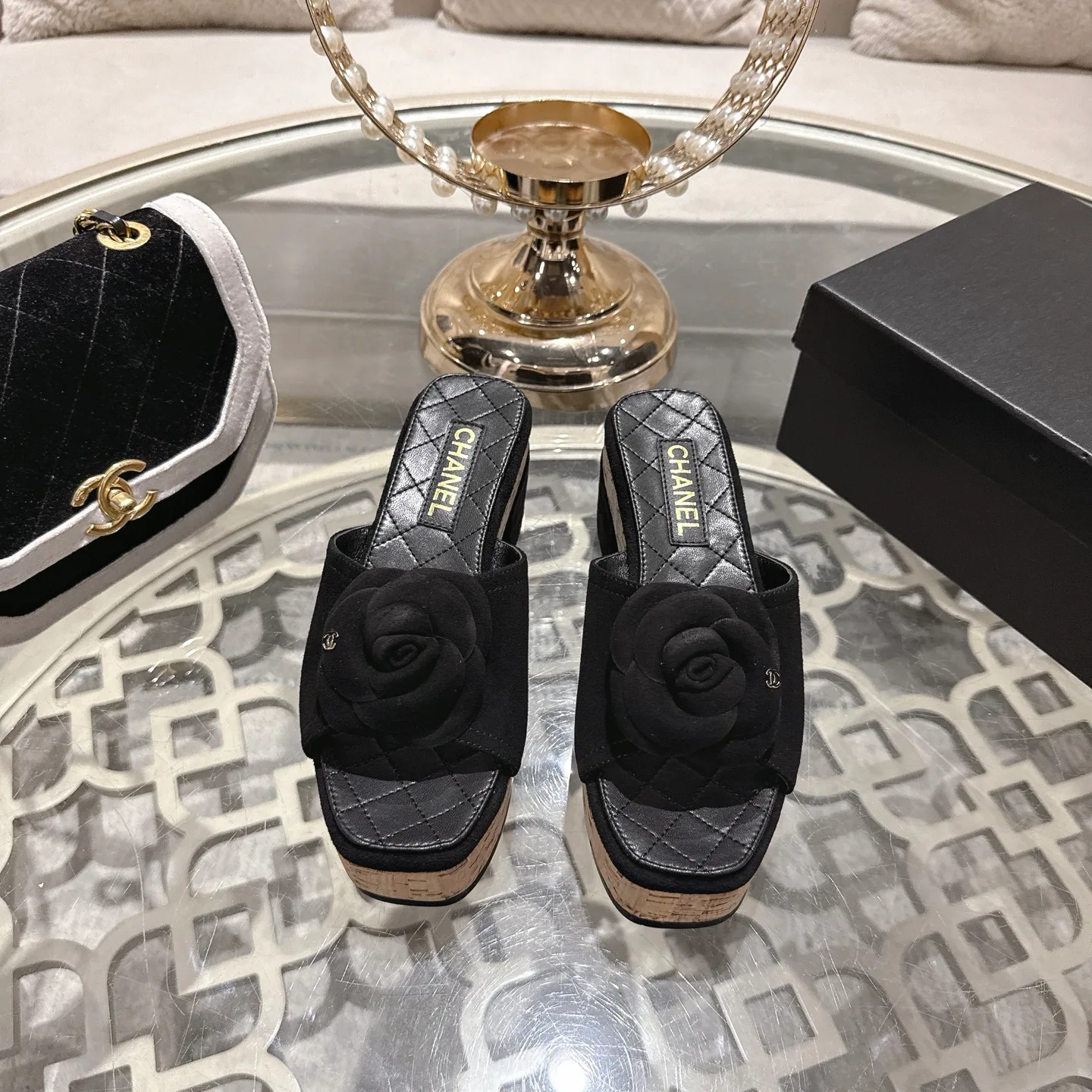 Босоножки Женские Chanel 1529112