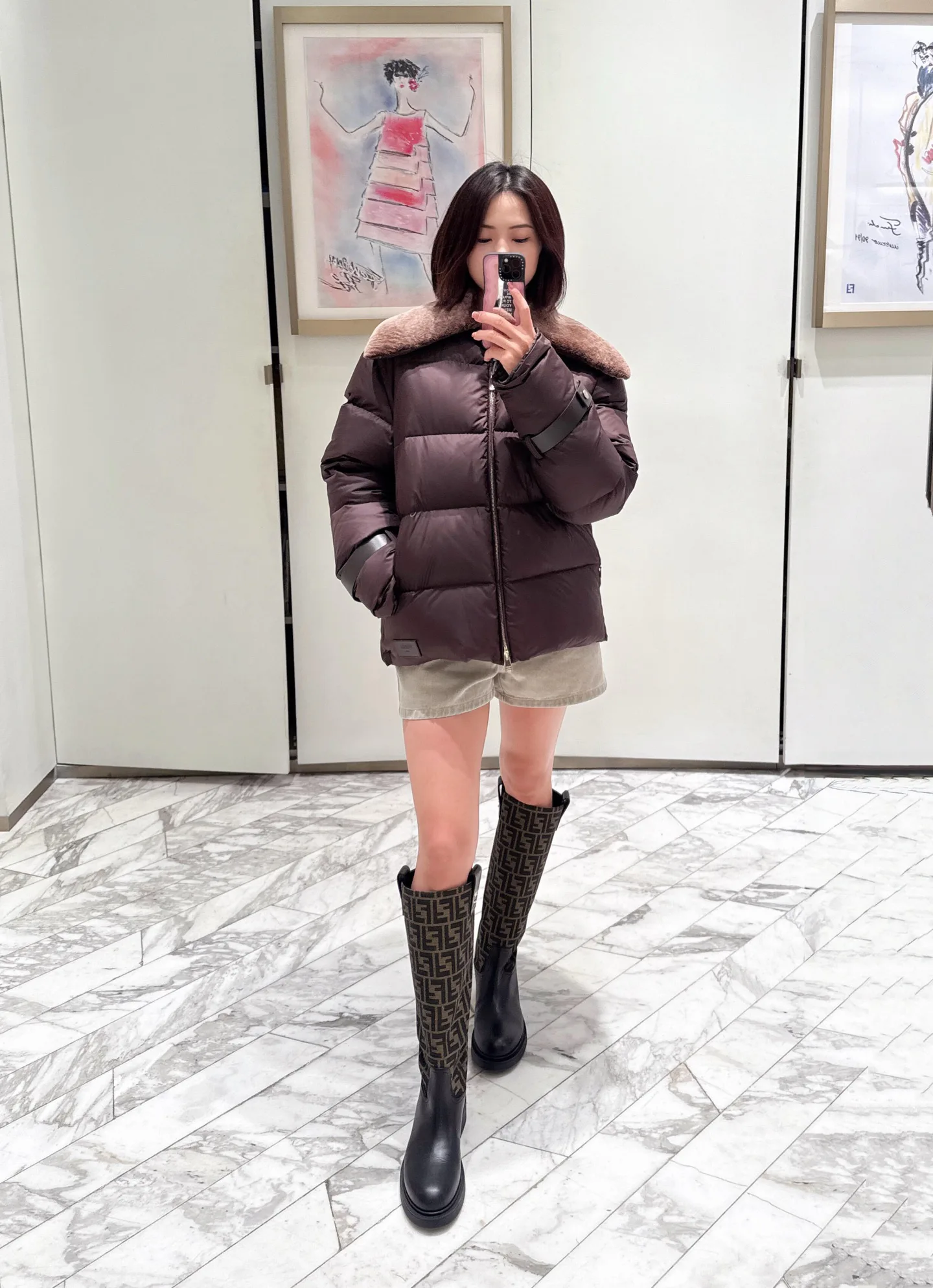 Куртки И Пуховики Женские Fendi 4420244