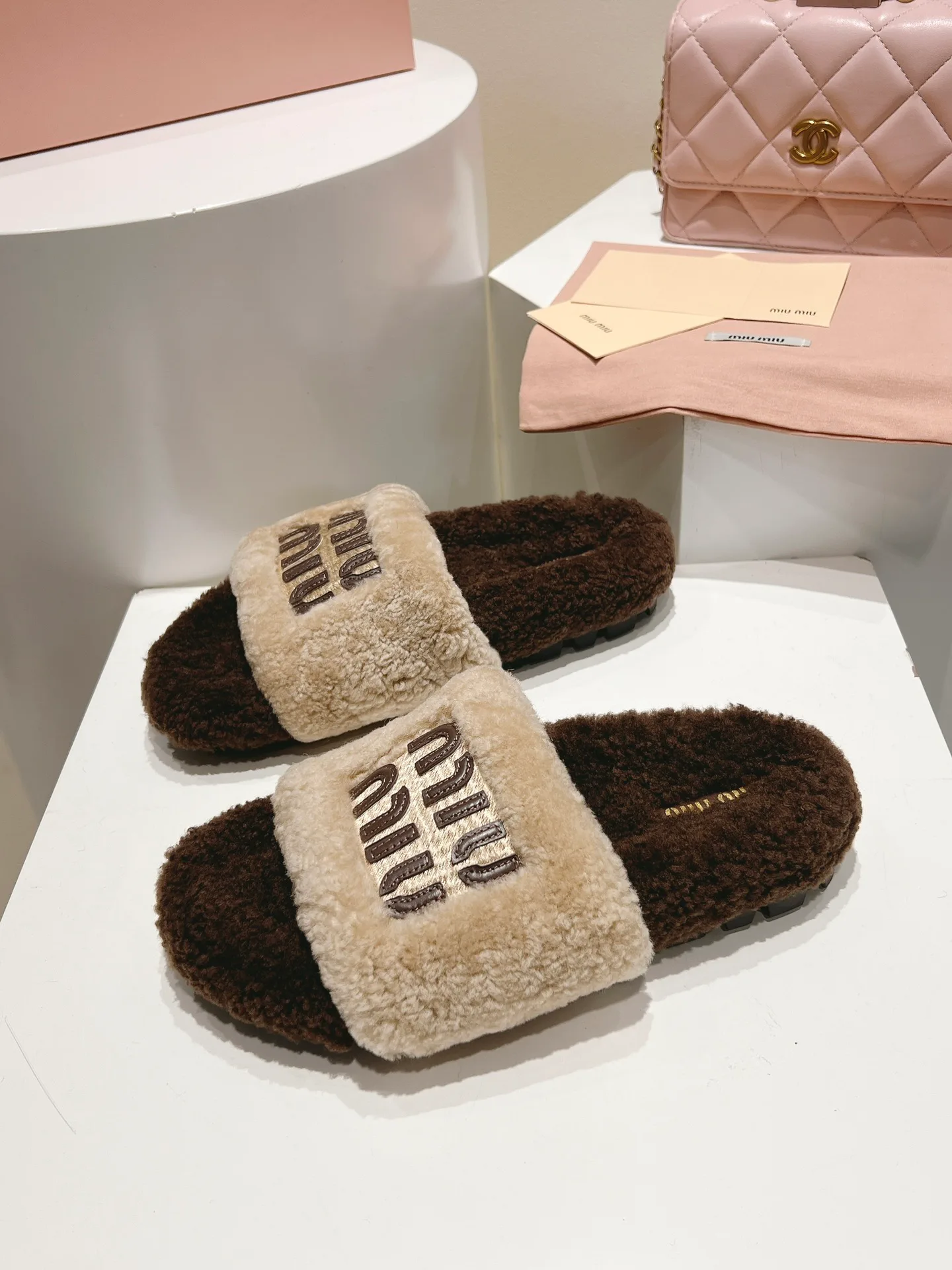 Тапочки Женские Miu Miu 704172