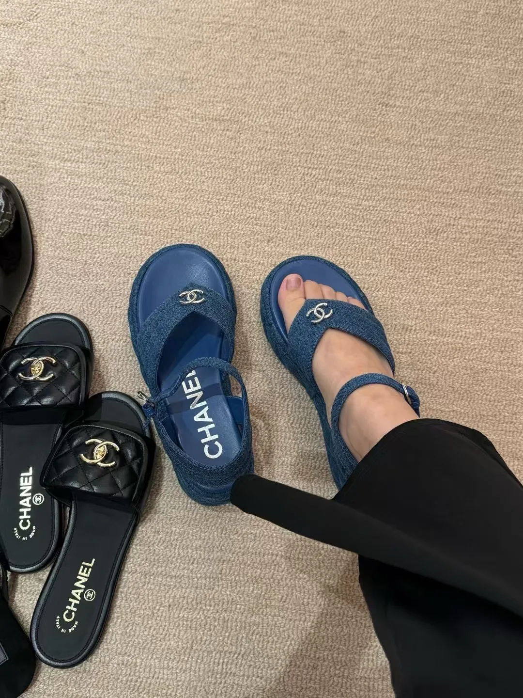 Шлепанцы Женские Chanel 15168