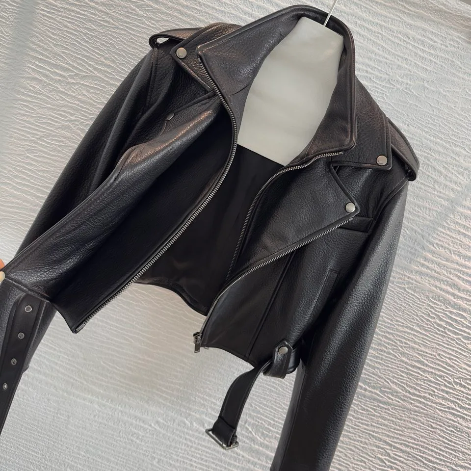 Кожаные Куртки И Дублёнки Женские Saint Laurent 18090125