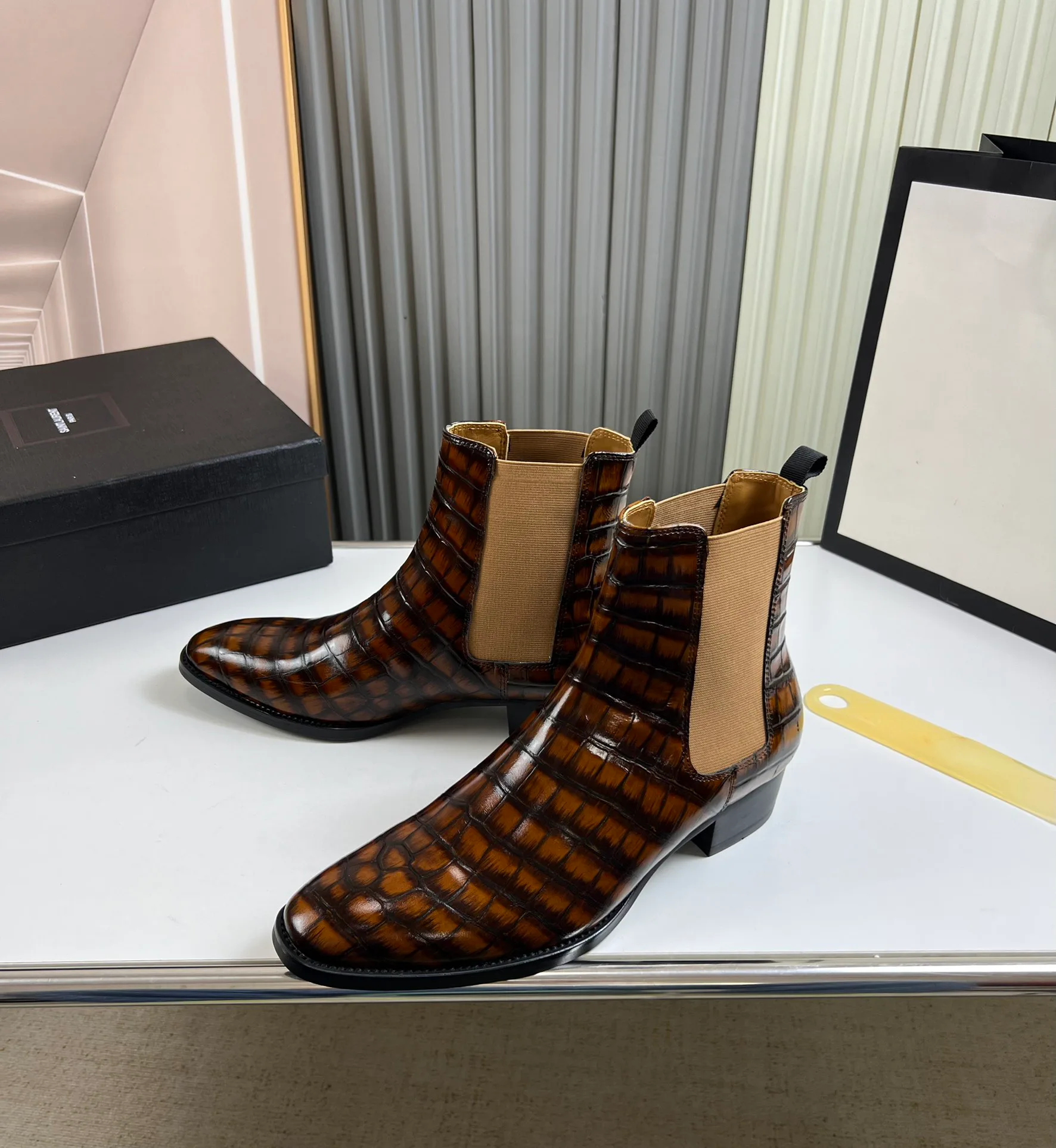 Ботинки Мужские Saint Laurent 1261581