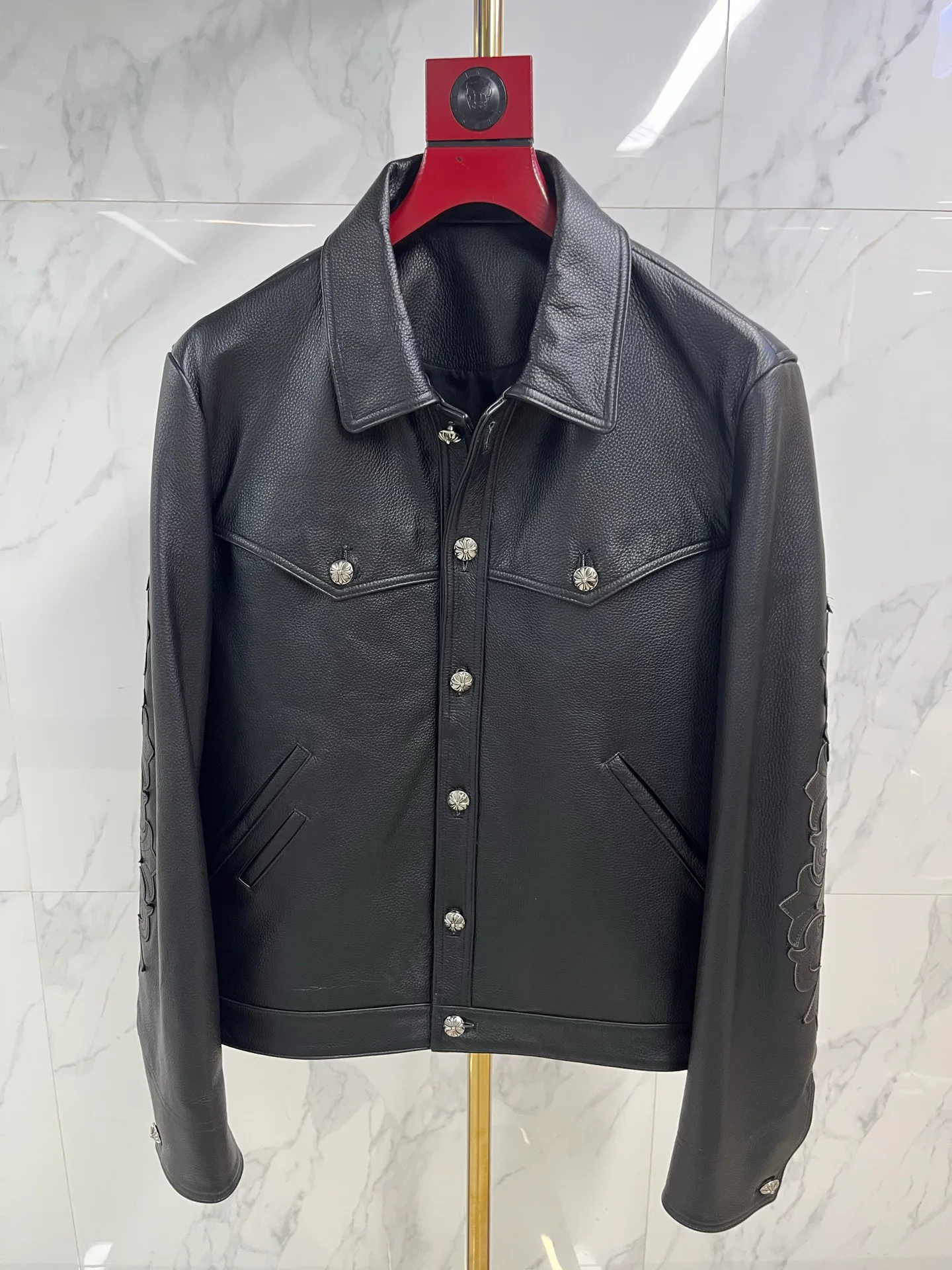 Кожаные Куртки И Дублёнки Мужские Chrome Hearts 1752358