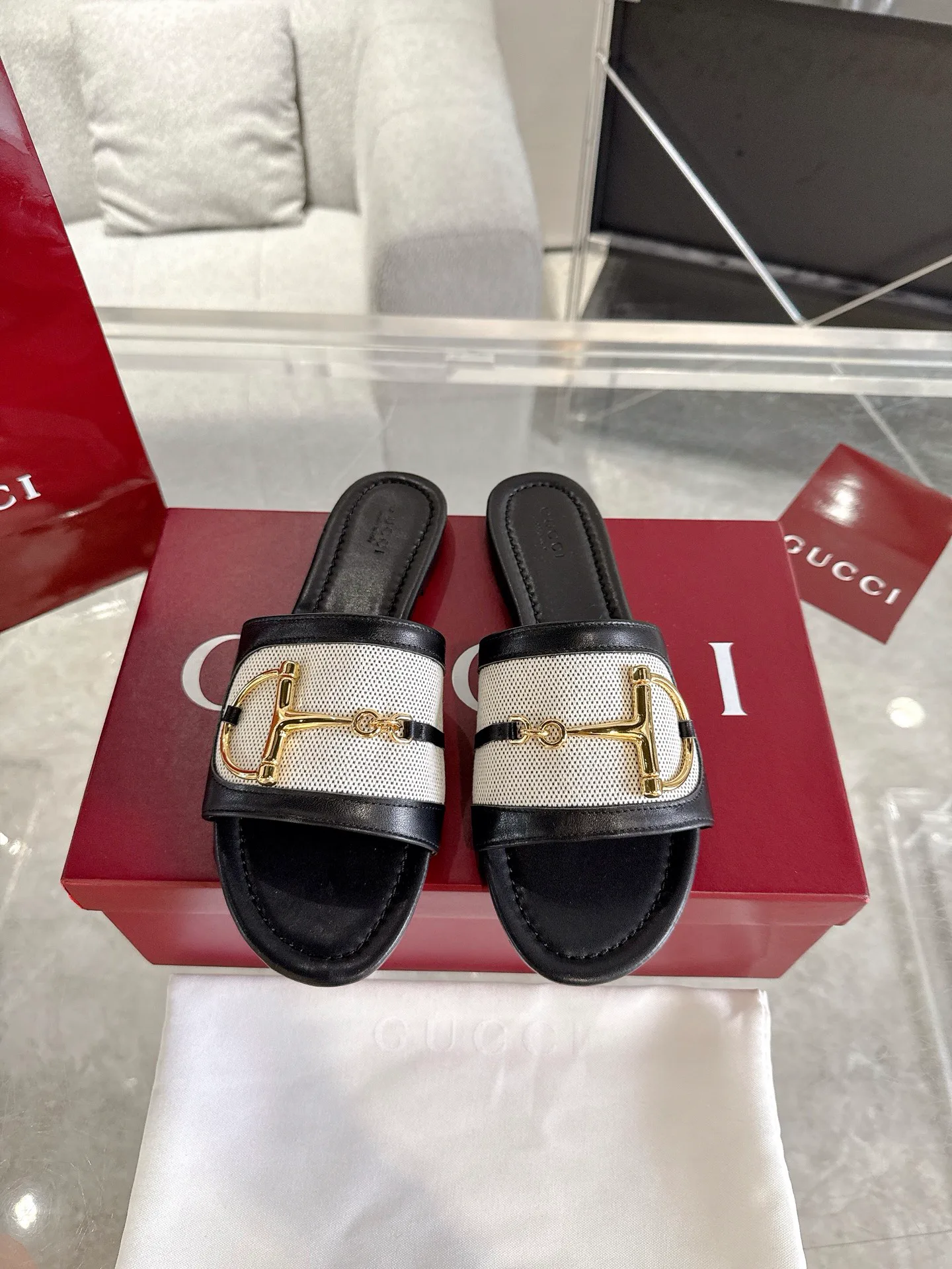 Шлепанцы Женские Gucci 120065