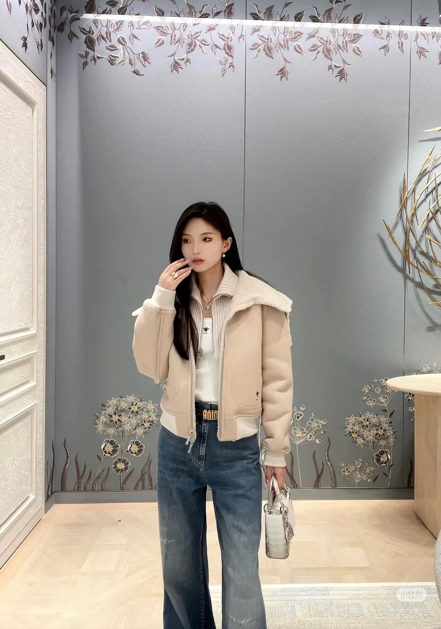 Кожаные Куртки И Дублёнки Женские Christian Dior 1069506