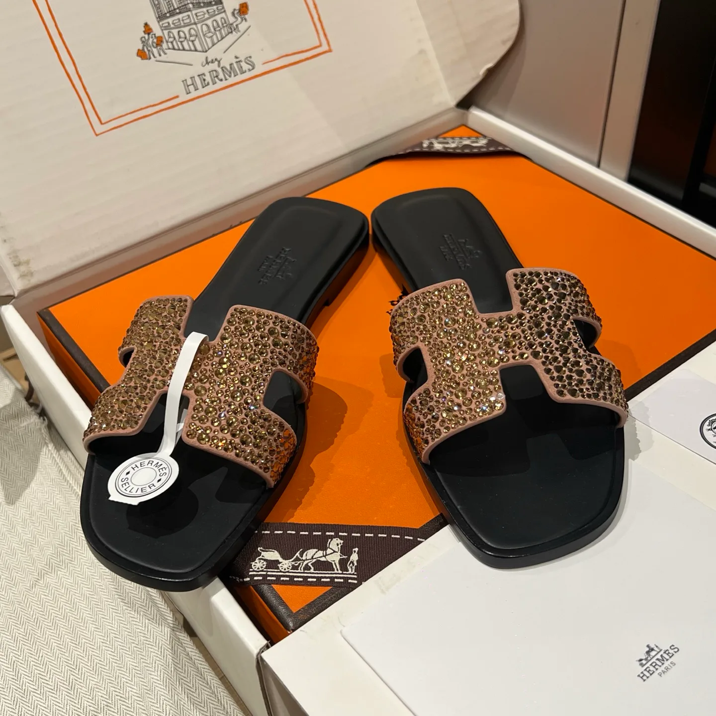 Шлепанцы Женские Hermes 11637287