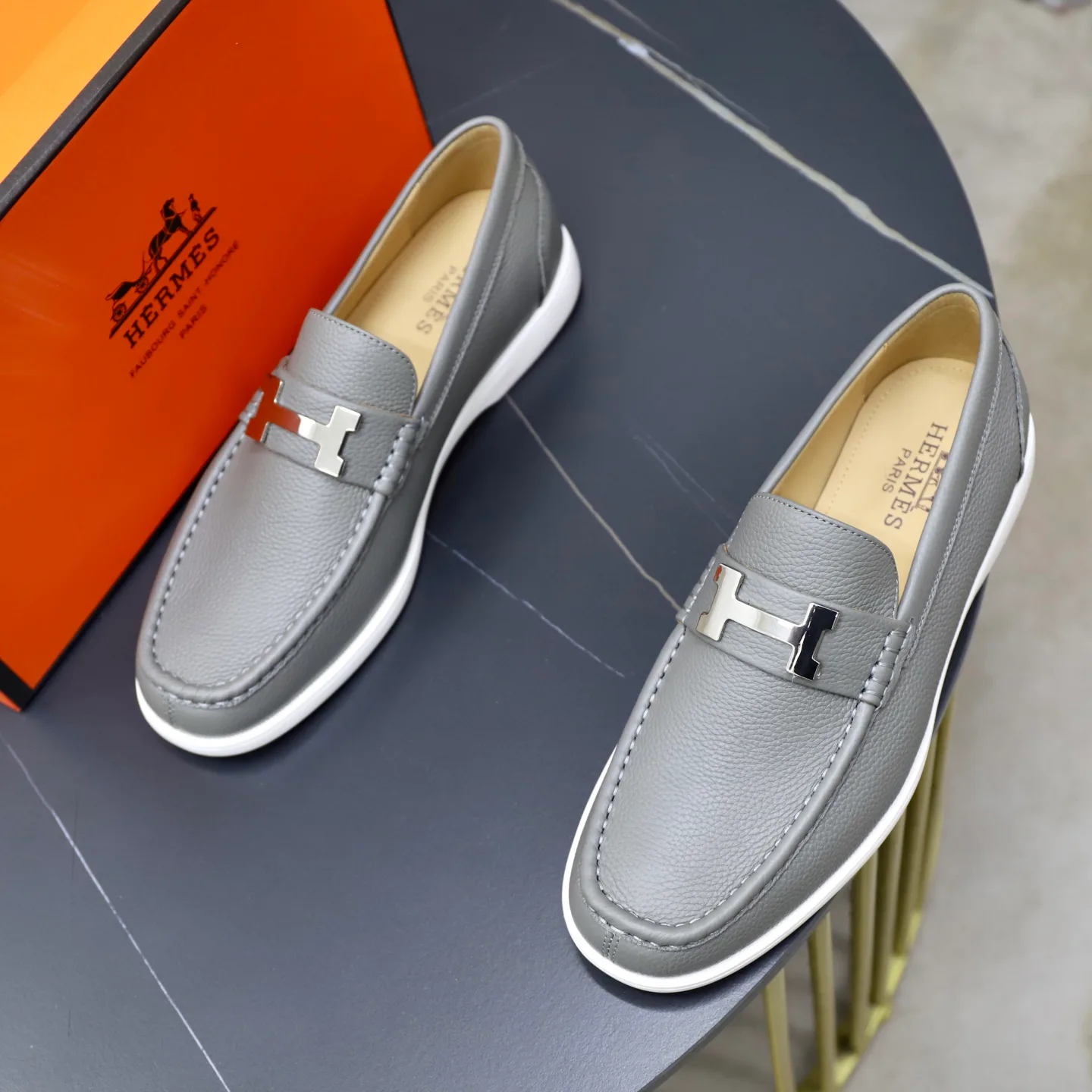 Лоферы Мужские Hermes 366863