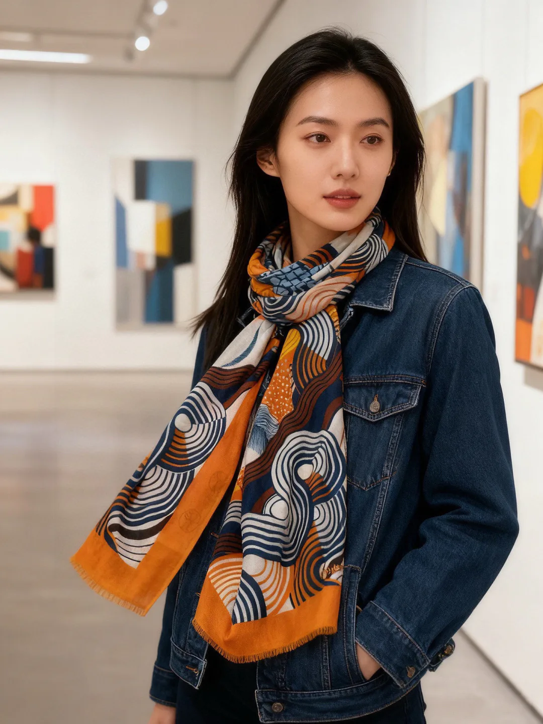 Шарфы Hermes 10236025