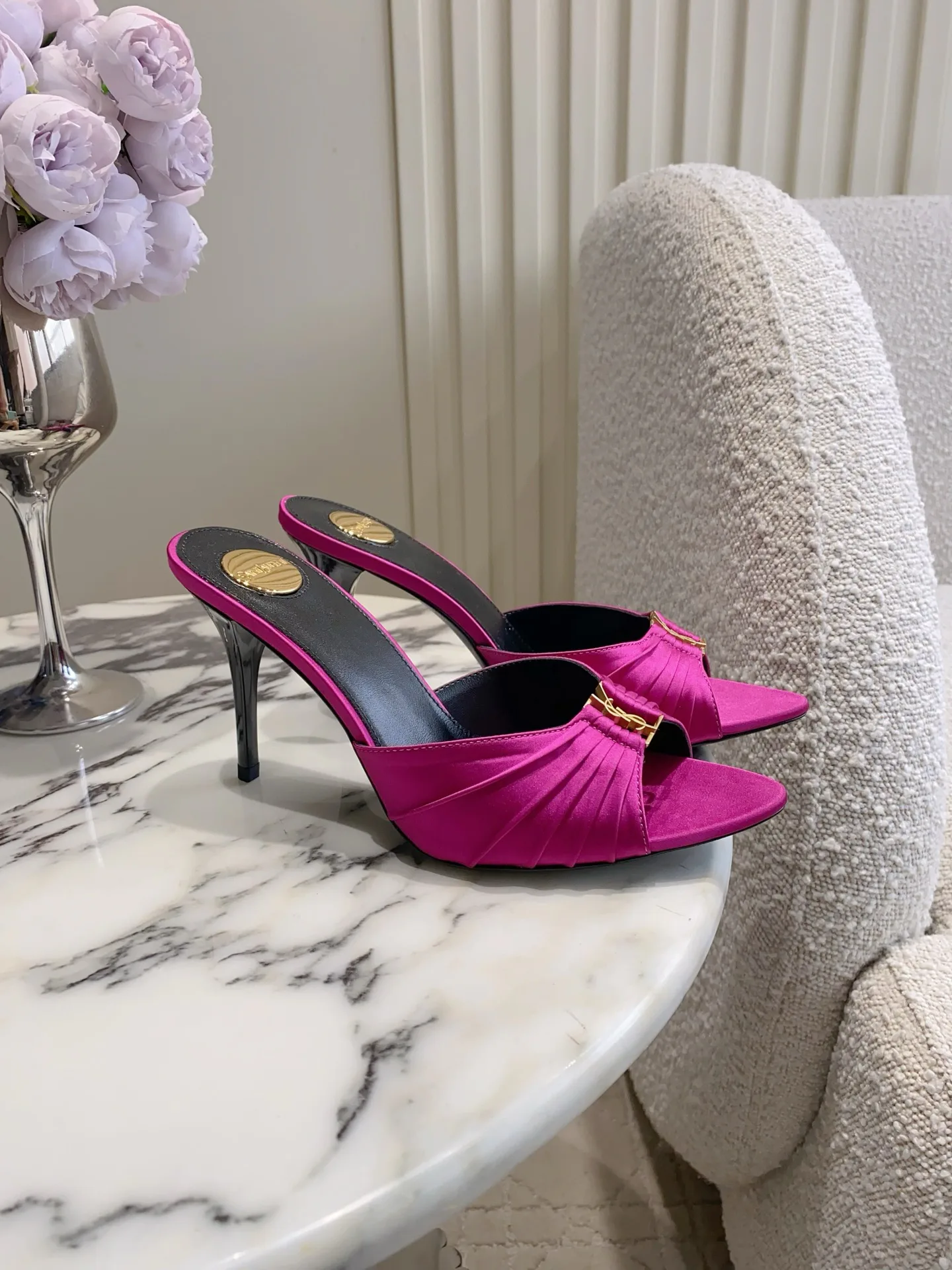 Босоножки Женские Saint Laurent 13332010