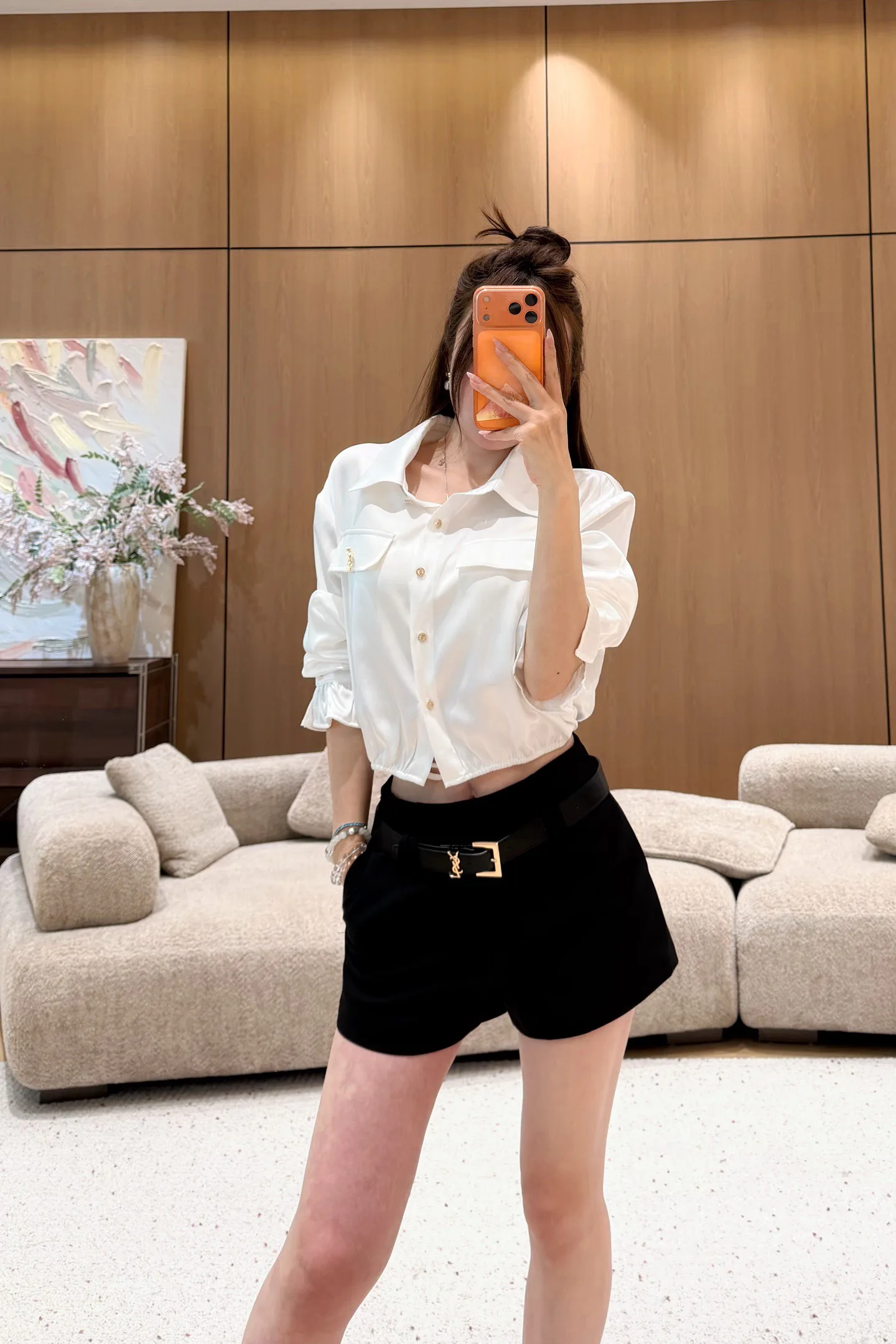 Рубашки Женские Saint Laurent 11884237