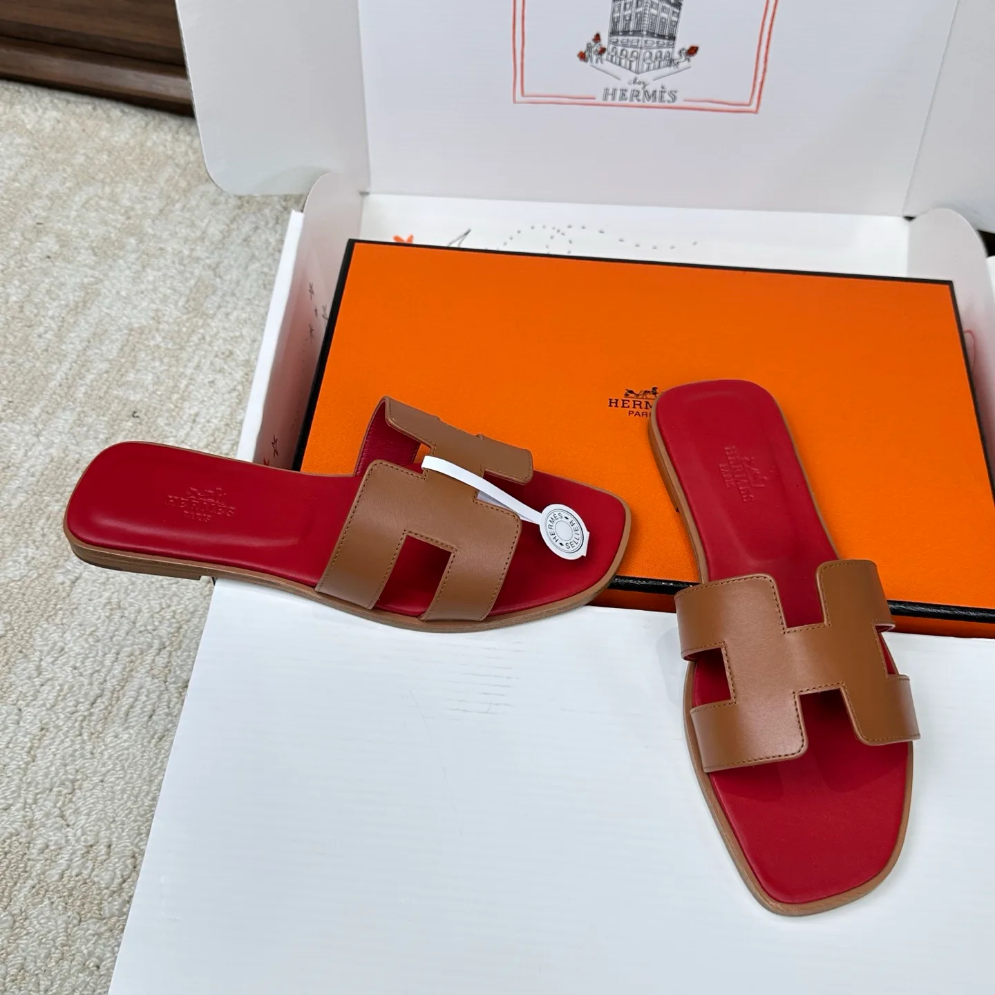 Шлепанцы Женские Hermes 3043247