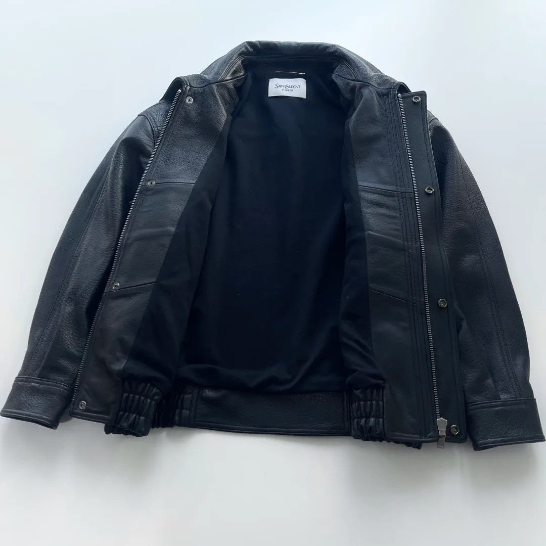 Кожаные Куртки И Дублёнки Женские Saint Laurent 1816341