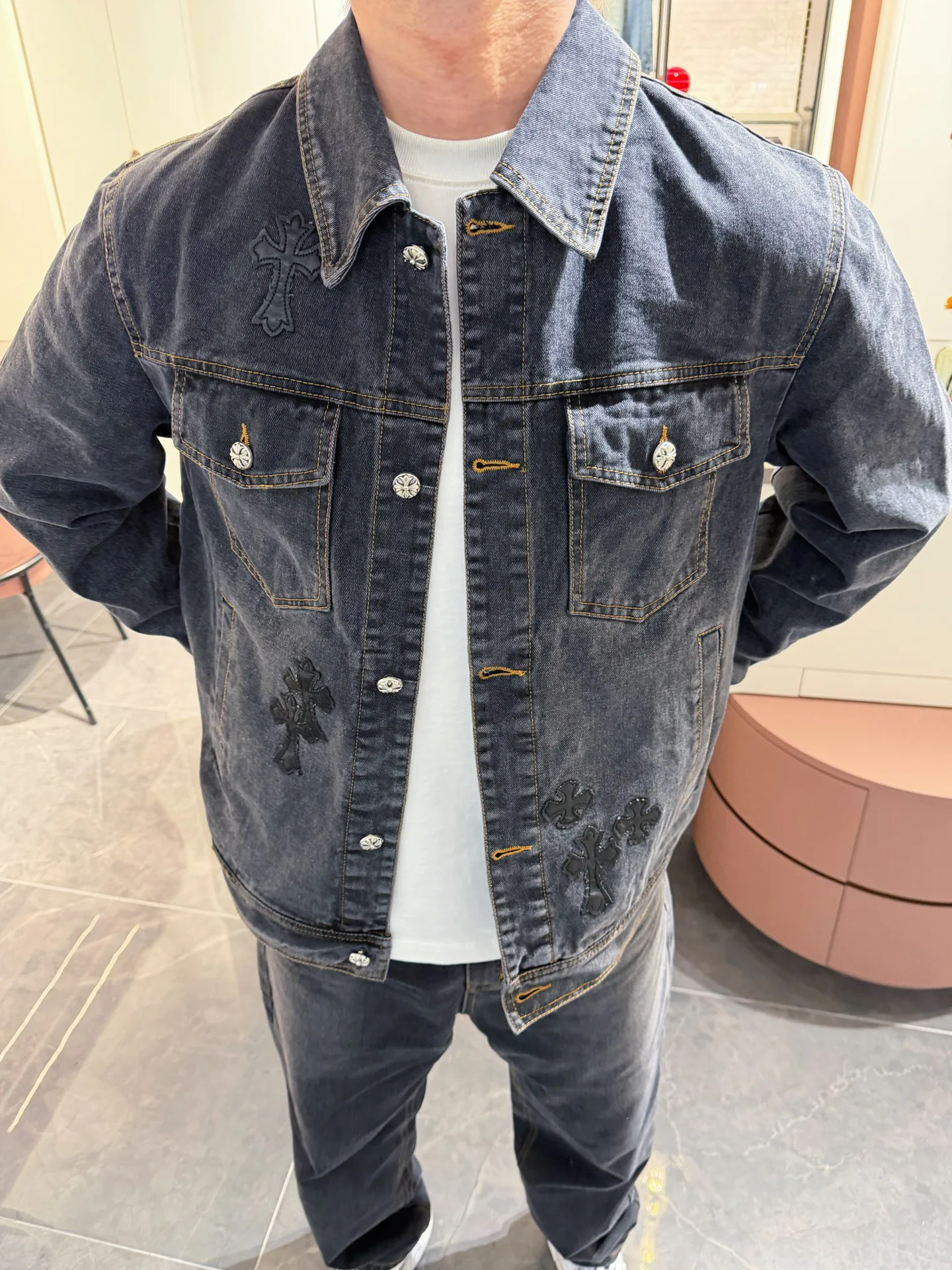 Куртки И Пуховики Мужские Chrome Hearts 18197297